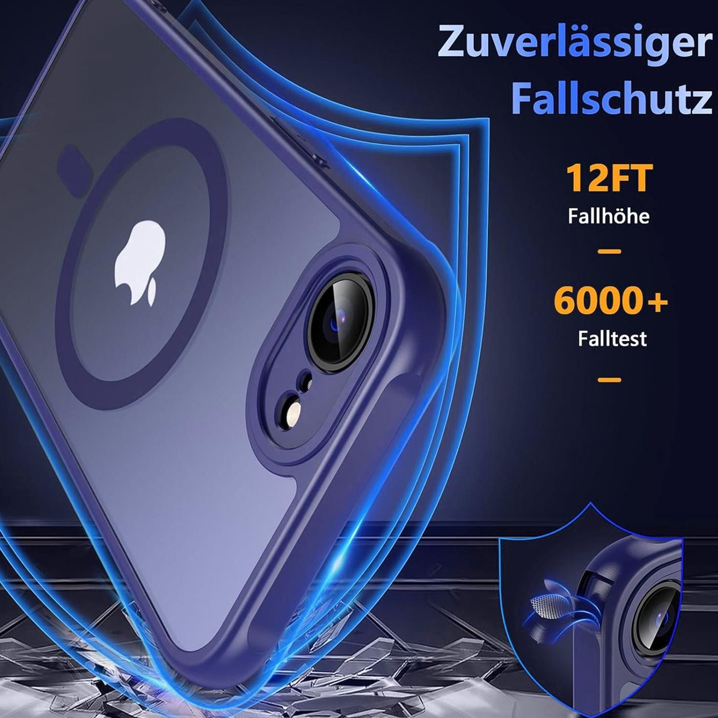 CoolGadget Handyhülle Magnet-Hülle für iPhone 17e / iPhone 16e Schutzhülle magnetisch 6,1 Zoll, Hülle Matt Stoßfest kompatibel mit Magsafe Zubehör Kameraschutz  – Bild 5 von 5