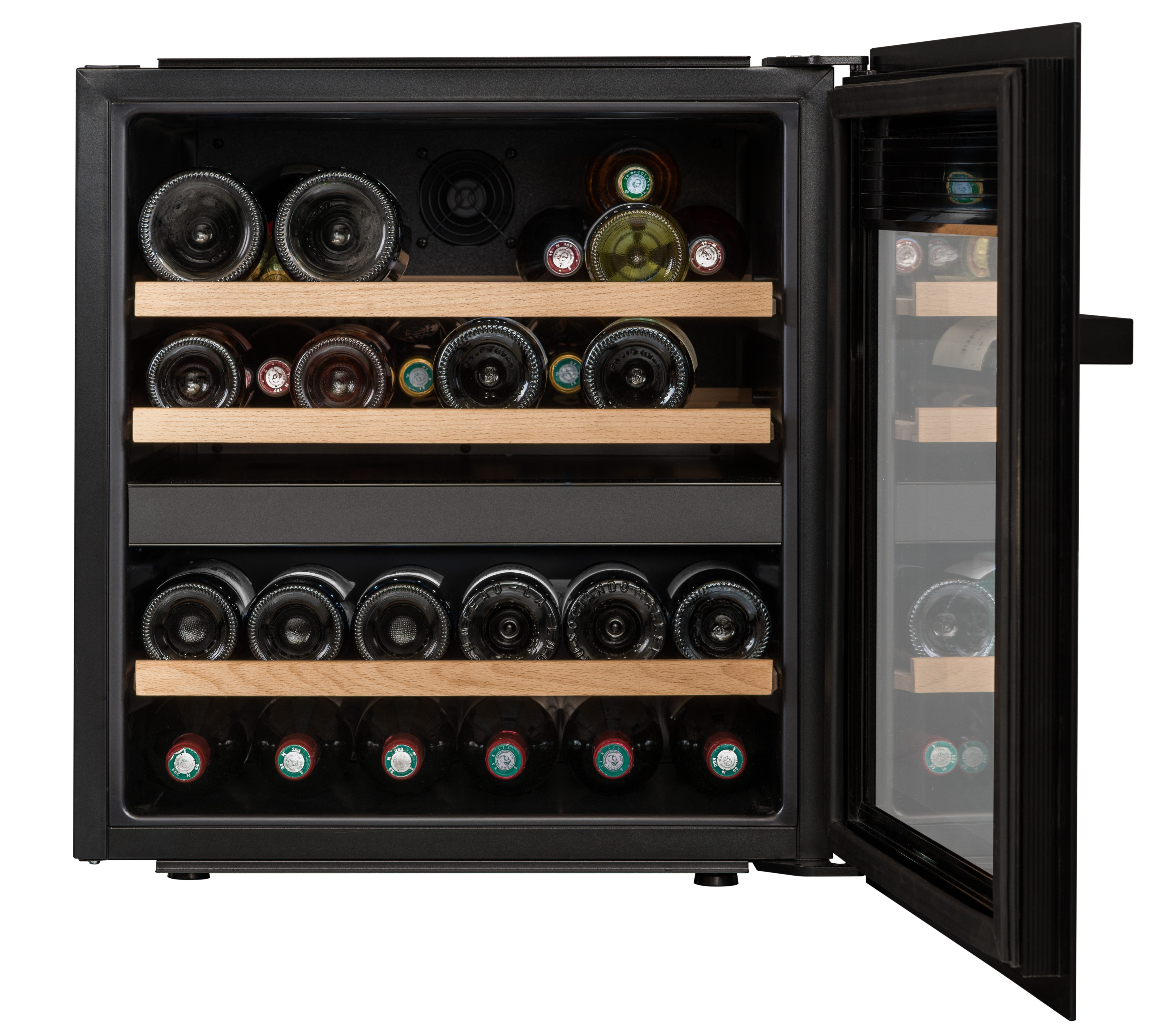 La Sommelière Einbauweintemperierschrank LSBI36BDZ, für 36 Standardflaschen á 0,75l,2 Zonen, Backofennische