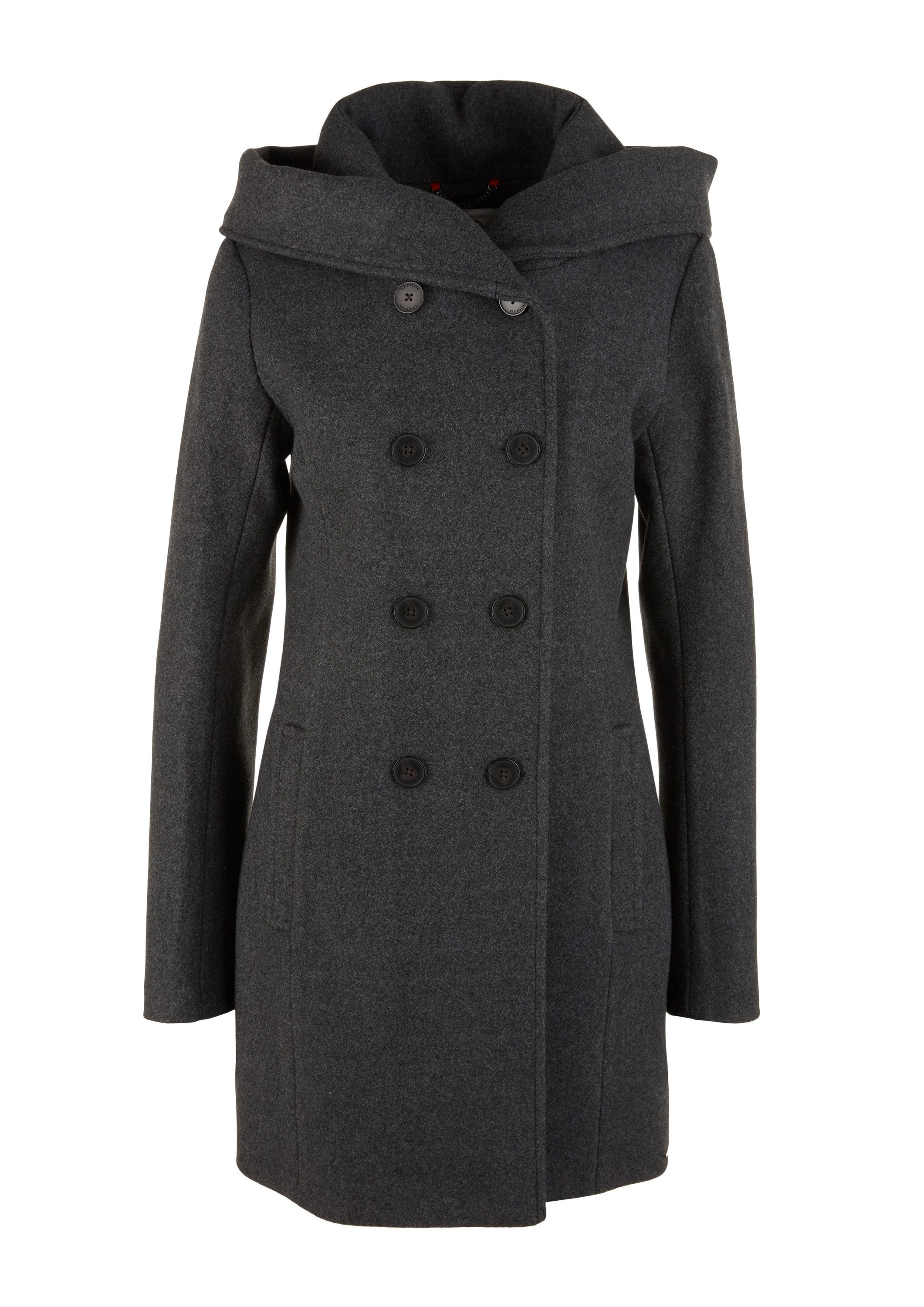 s.Oliver Funktionsmantel Outdoor-Mantel Melierter Mantel aus Wollmix günstig online kaufen