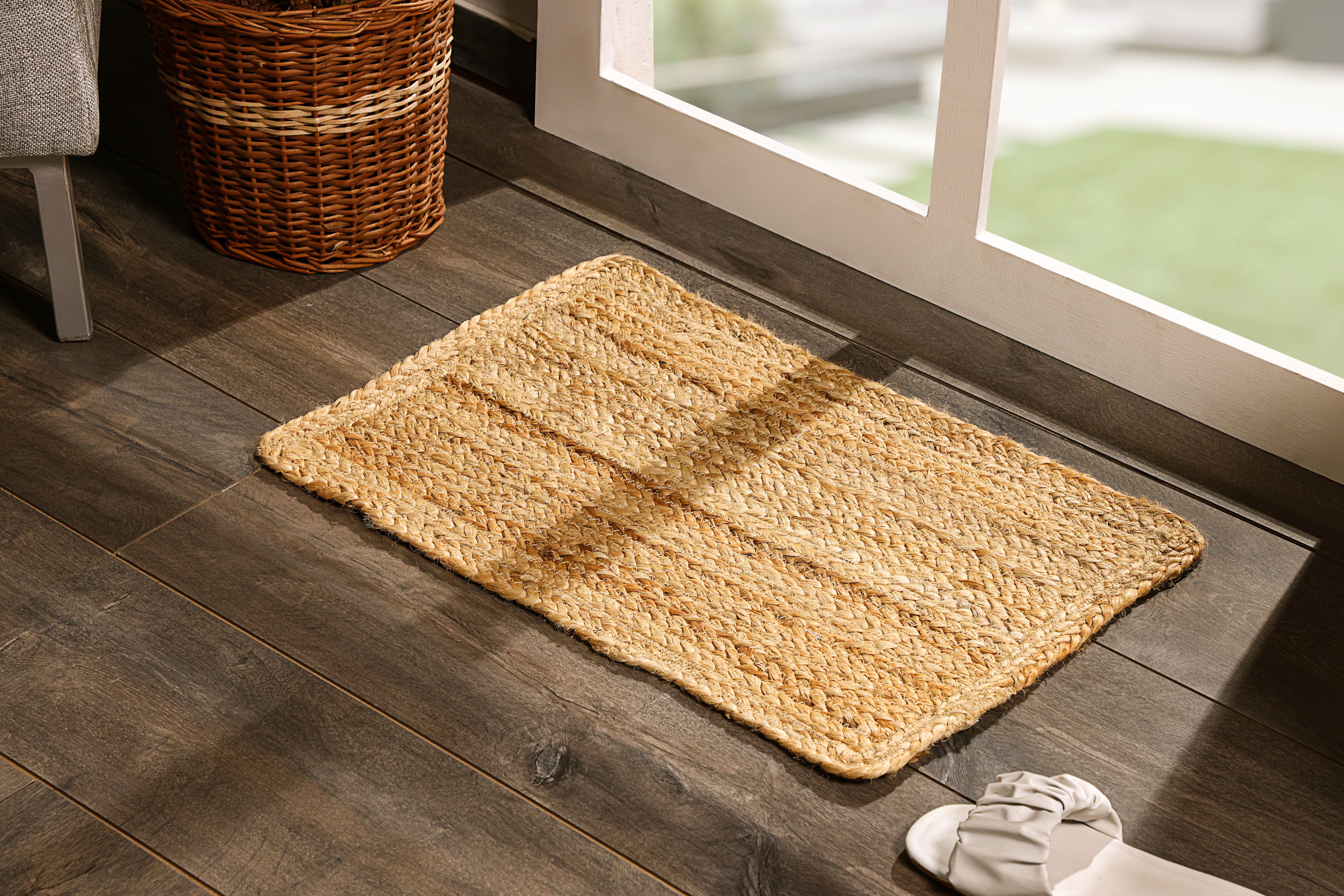 Spetebo Sofaläufer Jute Teppich natur, rechteckig günstig online kaufen