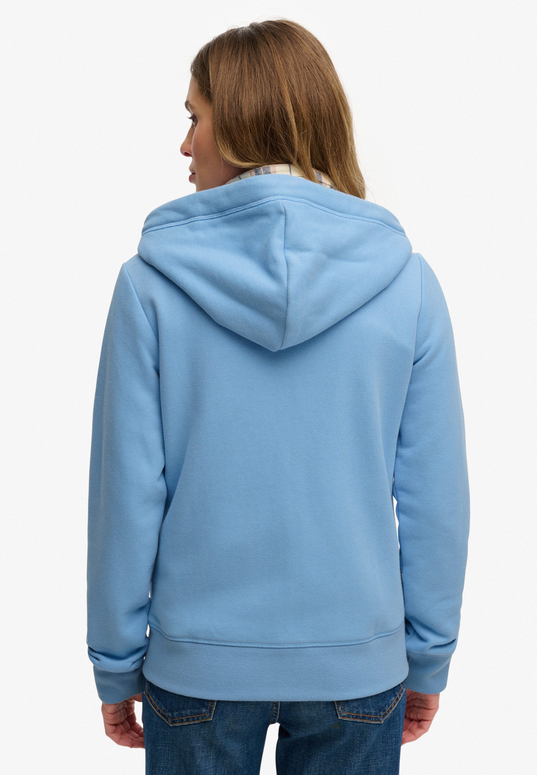 Superdry Kapuzensweatjacke Essential Logo Ziphood Hb Mit Logostickerei