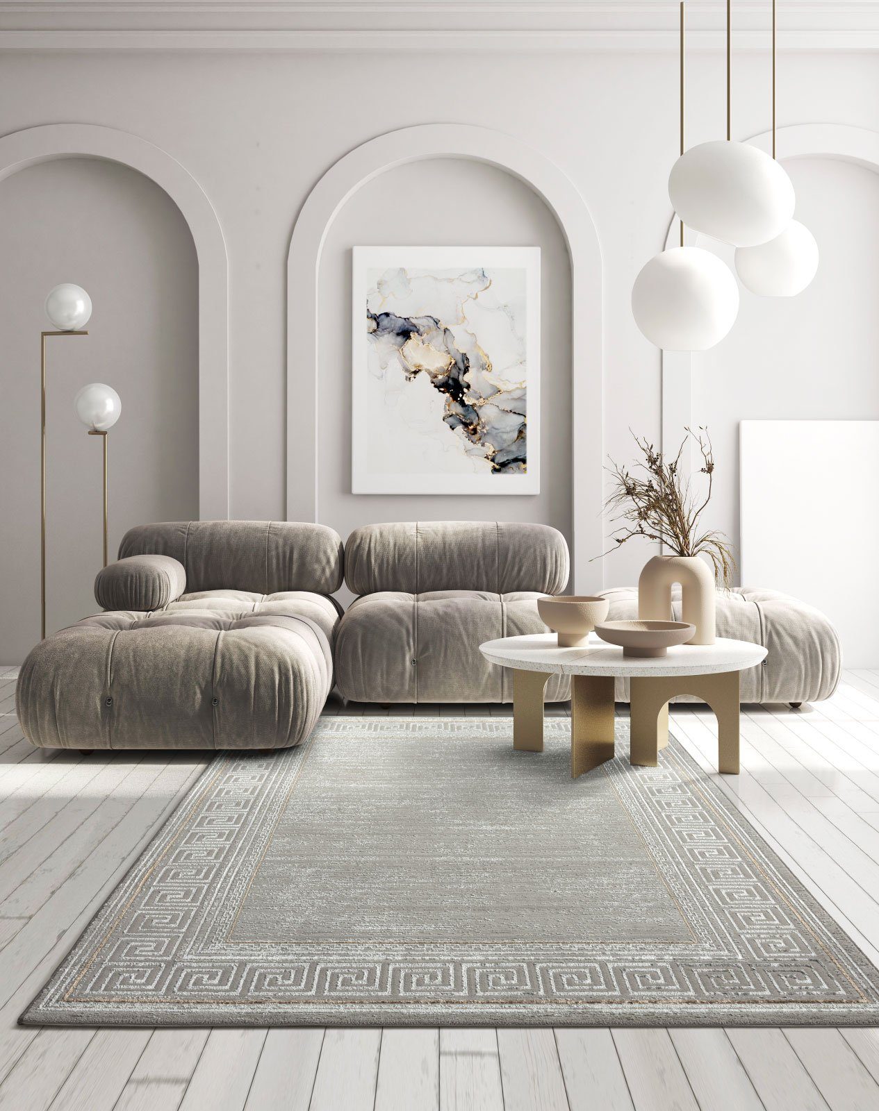 TaraCarpet Teppich TaraCarpet Designerteppich Florida Bordüre, günstig online kaufen