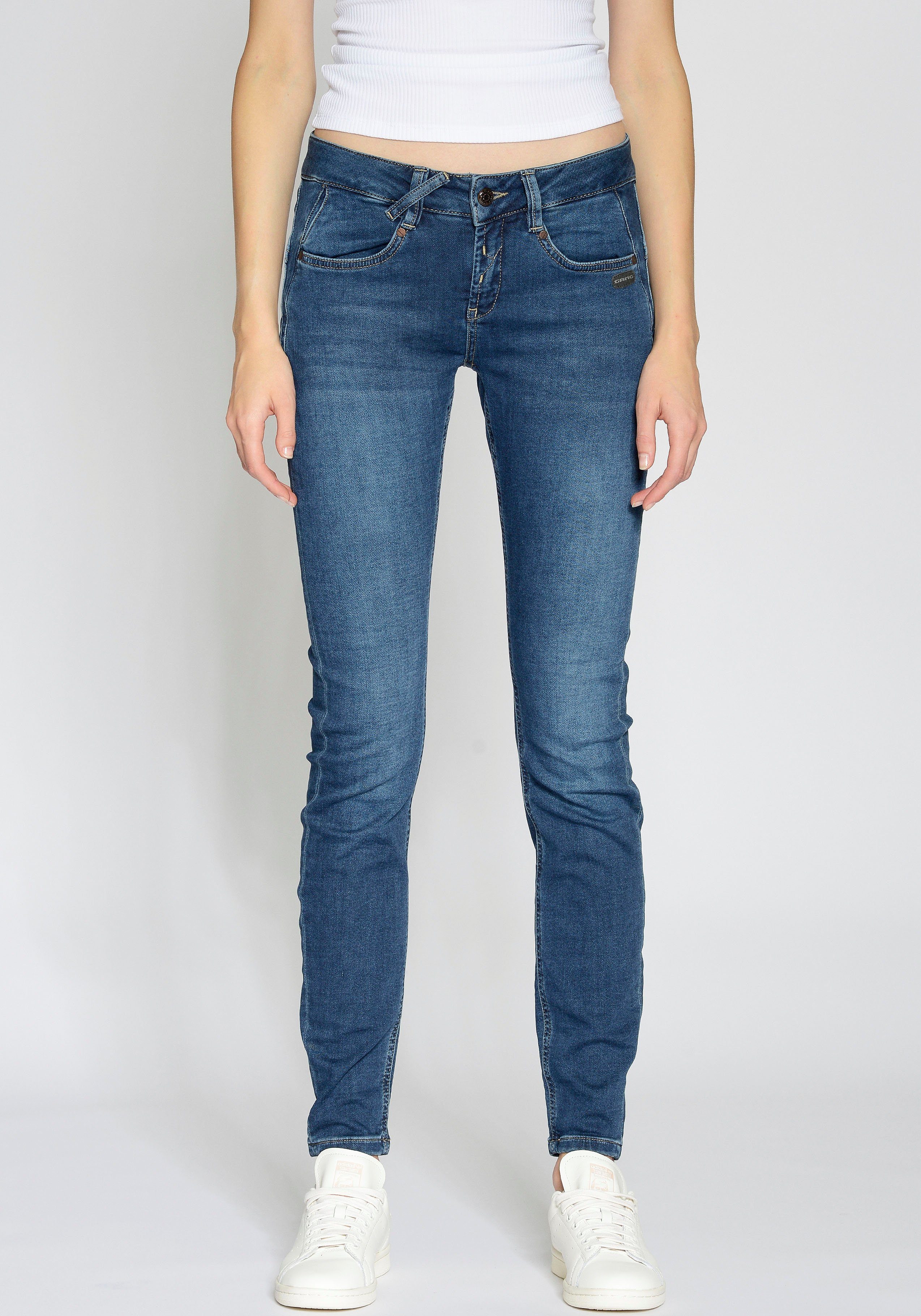 GANG Skinny-fit-Jeans 94 Nele, 5-Pocket Style mit Reißverschluss und Knopf