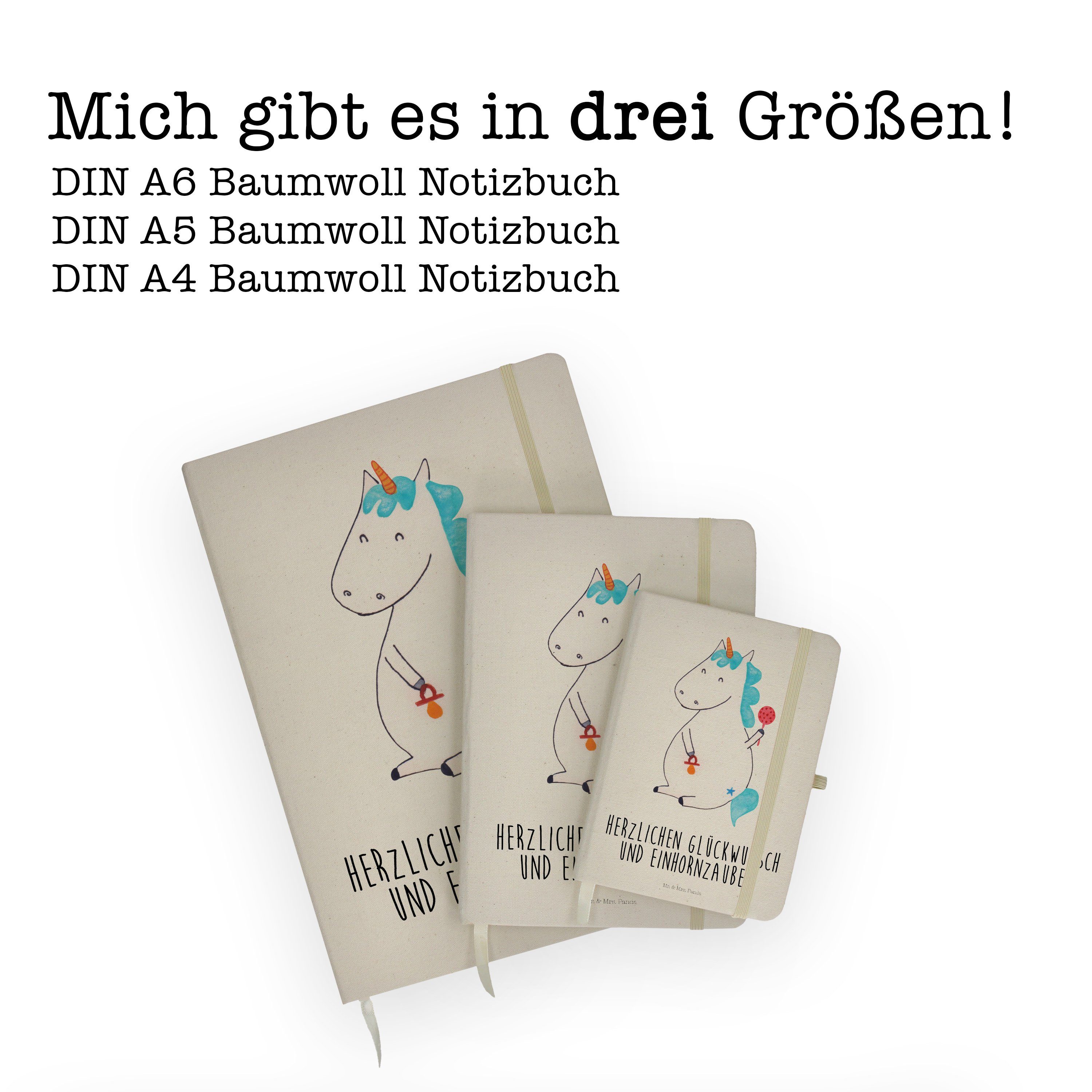 Mr. & Mrs. Baby - Panda Mr. Notizen, Geschenk, Mrs. & - Transparent Party, Einhorn Panda Notizbuch Bab Einhörner