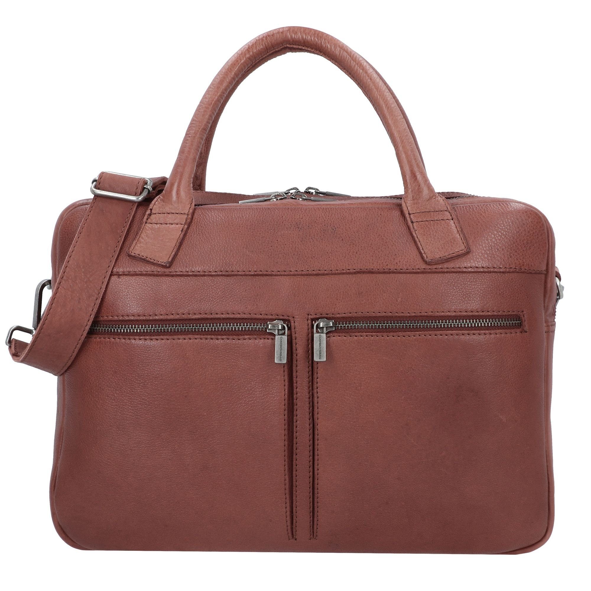 Cowboysbag Aktentasche Carrington, Leder tan