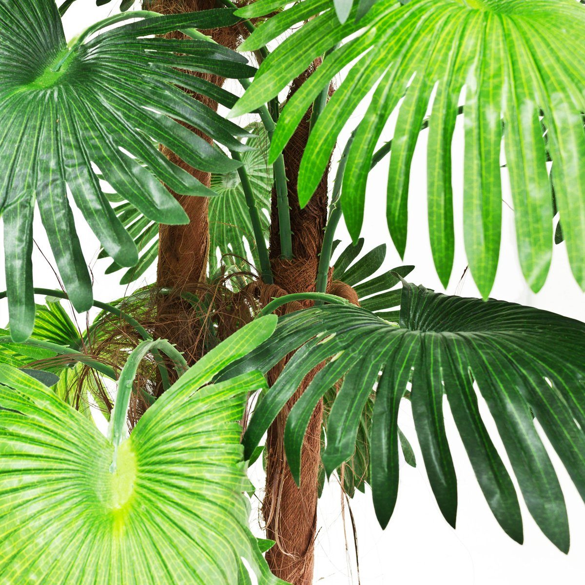 Palmenbaum Palme Pflanze Decovego, Künstliche 180cm Decovego Kunstpflanze Fächerpalme Kunstpflanze