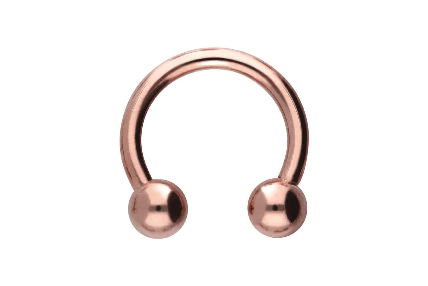 Farbe: Roségoldfarben + Kugelgröße: 4mm