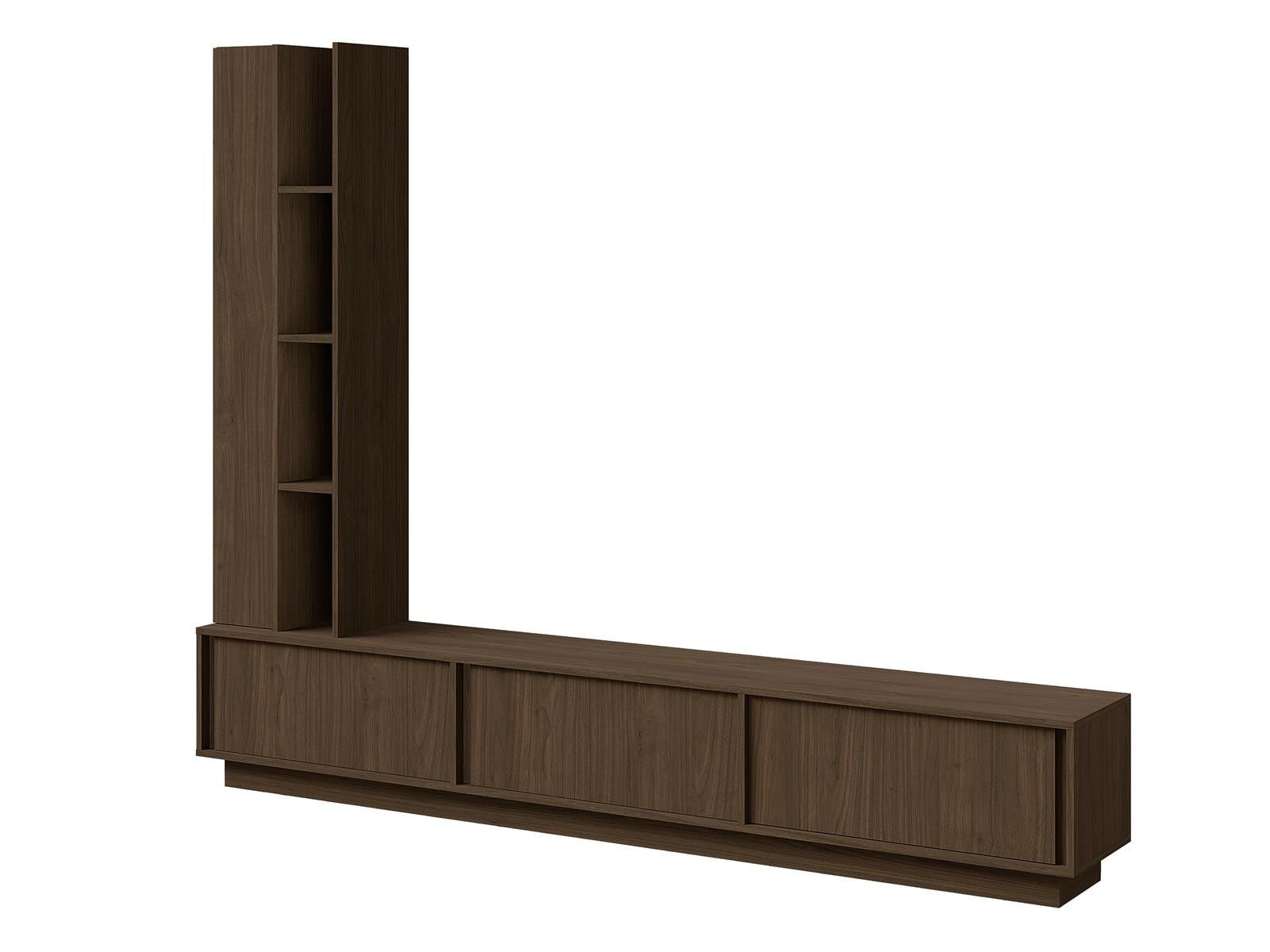 Compleo Wohnwand "MARVI" TV-Wohnwand mit Lowboard und Hochschrank, (Japandi Stil), Lowboard und Regal Hängend oder stehend – Bild 4 von 5