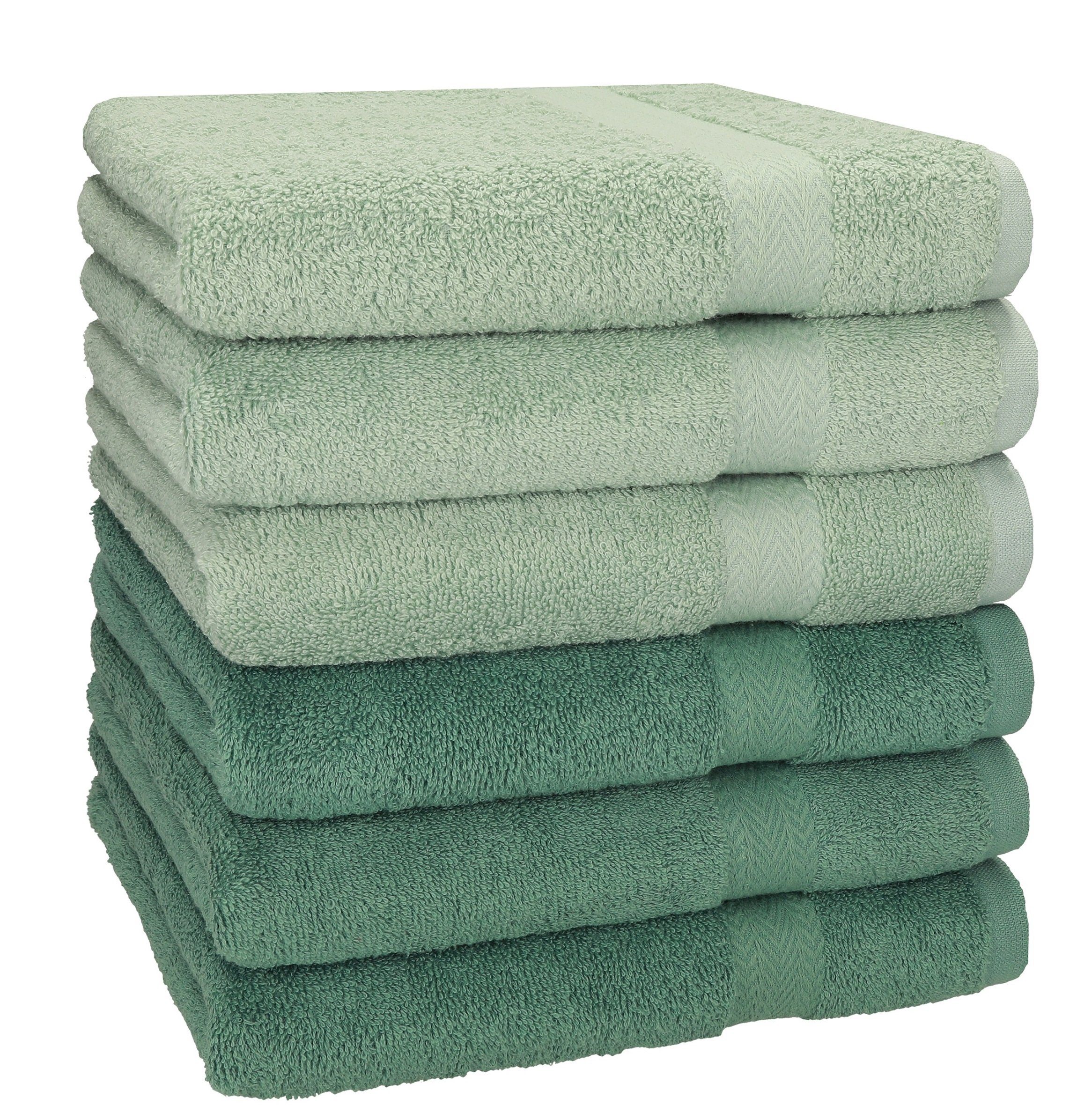 6 Betz Farbe (6-St) Baumwolle Set Größe 100 Premium cm 100% 50 Baumwolle heugrün/tannengrün, x 100% Handtuch Handtücher Stück Handtücher