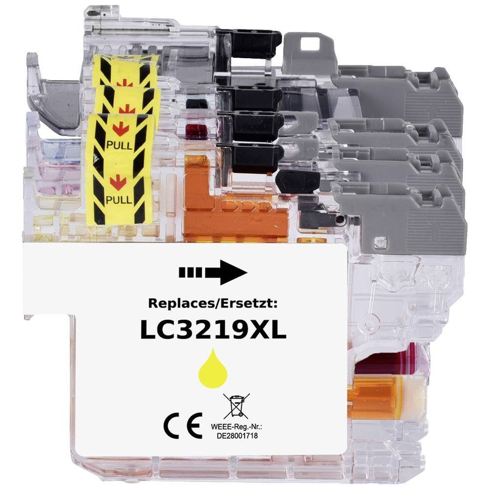 Renkforce Tinte ersetz LC-3219XLBK, LC-3219XLC, LC-3219XLM RF-5705474 Tintenpatrone