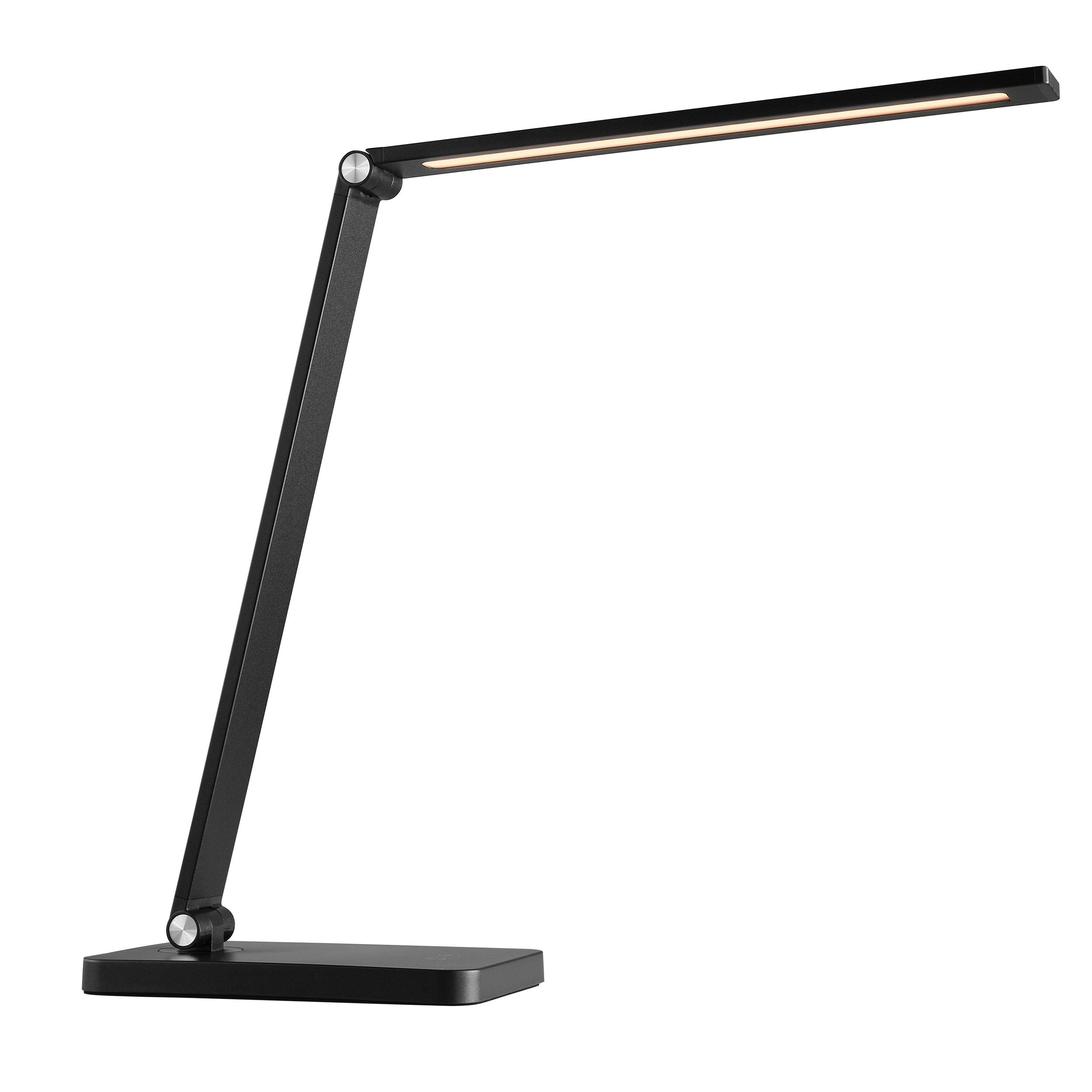 Brilliant LED Tischleuchte Lomina, Dimmfunktion, Farbsteuerung, USB-Anschluss mit Ladefunktion, LED fest integriert, warmweiß - kaltweiß, 550 Lumen, 3000-6500K, dimmbar, USB, 38x11 cm