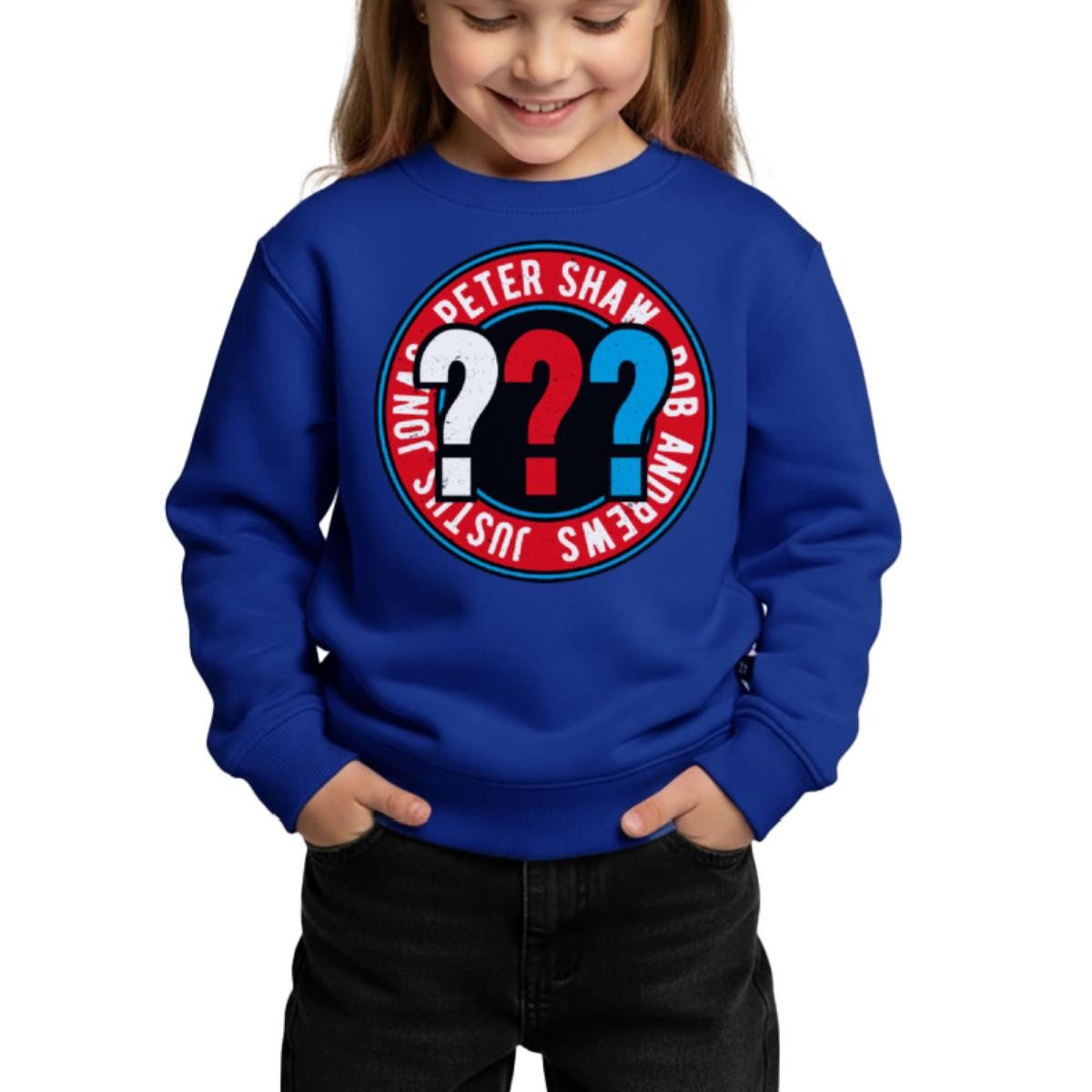 Sweatshirt Die Drei Fragezeichen Kids Logo Outline Kinder Premium Pullover