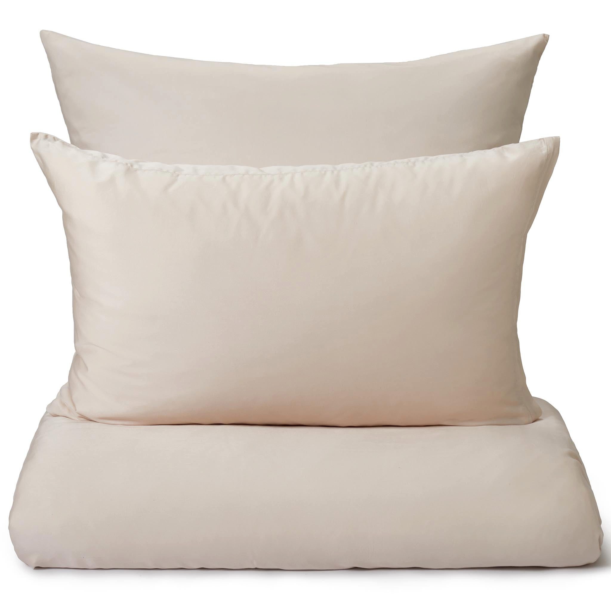 Urbanara Partnerbettwäsche Bettwäsche-Set Seretta I 100% Tencel Lyocell, Satin, 2 teilig, Geschmeidige Satin Bettwäsche mit Reißverschluss