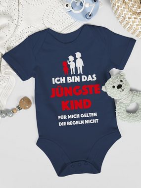 Shirtracer Shirtbody Ich bin das jüngste Kind. Für mich gelten die Regeln nicht Sprüche Baby