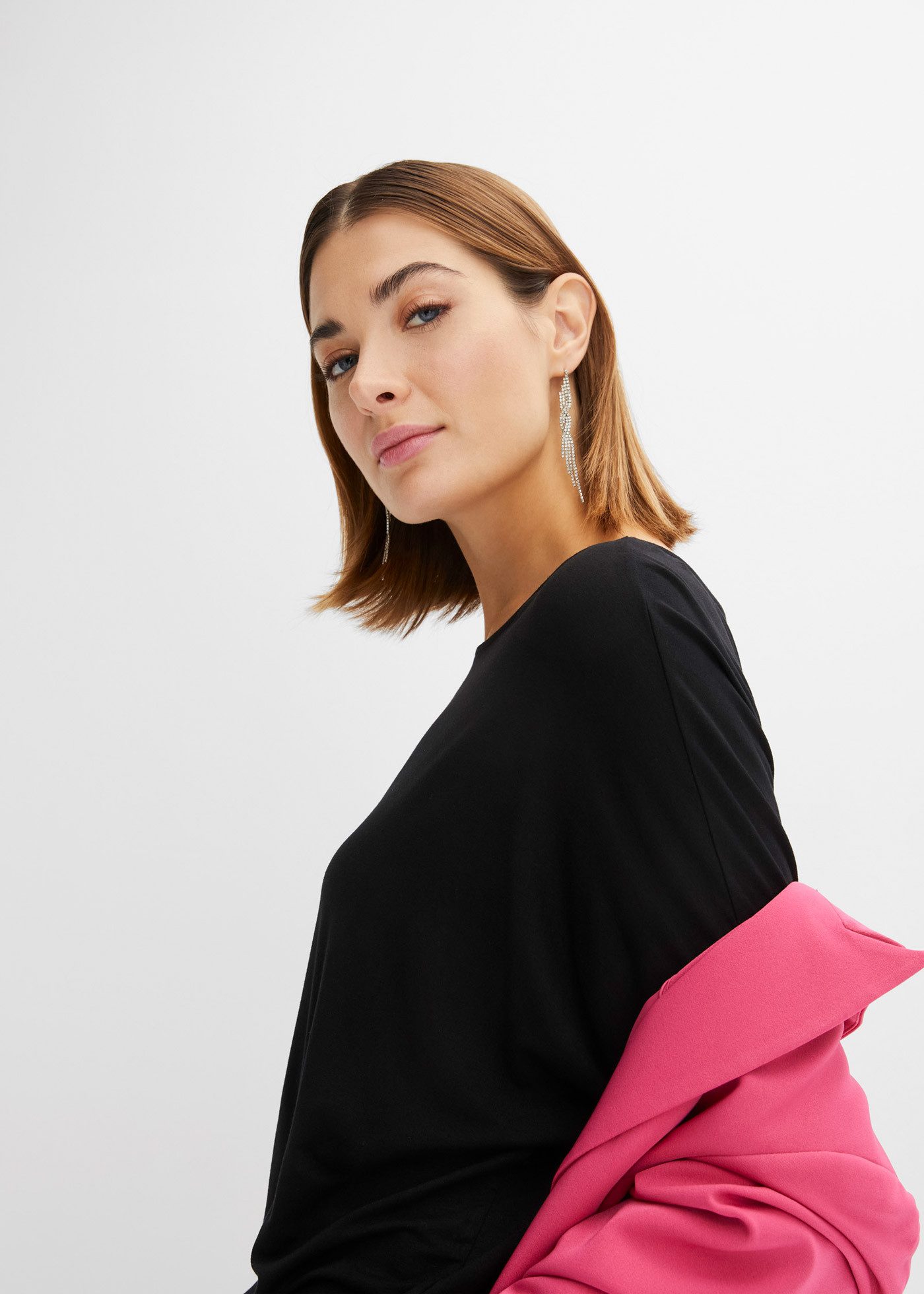 bonprix Langarmshirt Langarmshirt aus softem Viskose-Mix günstig online kaufen