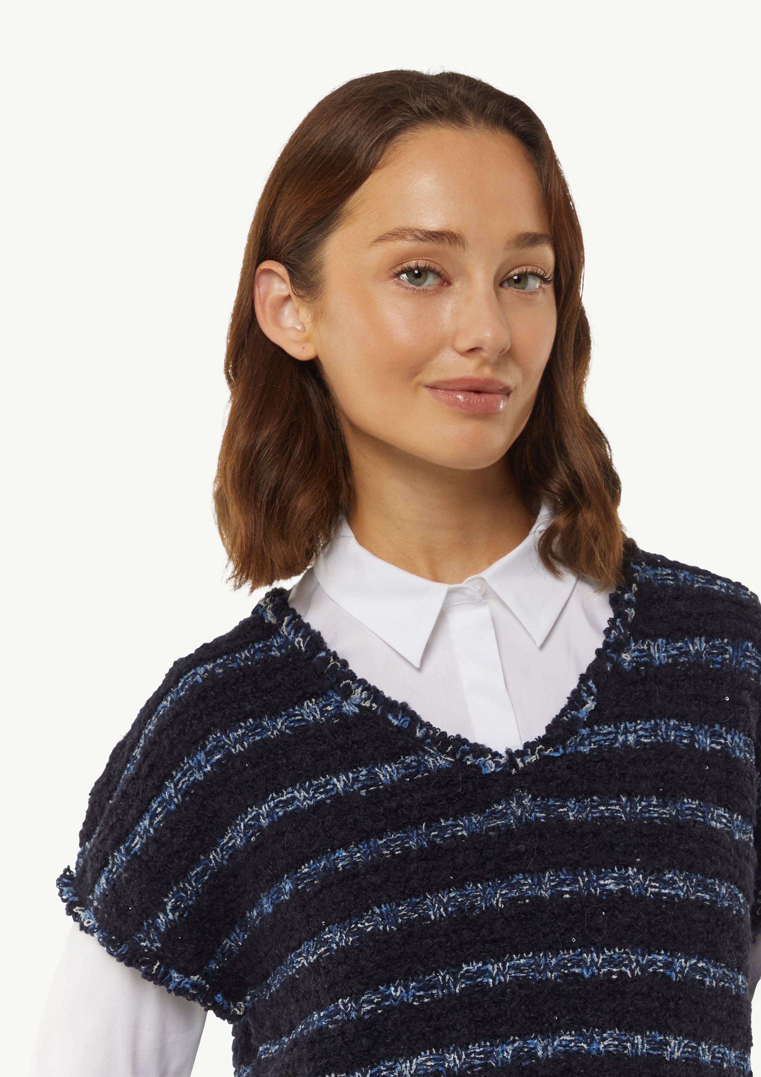 comma Pullunder Strickpullunder aus Effektgarn mit günstig online kaufen