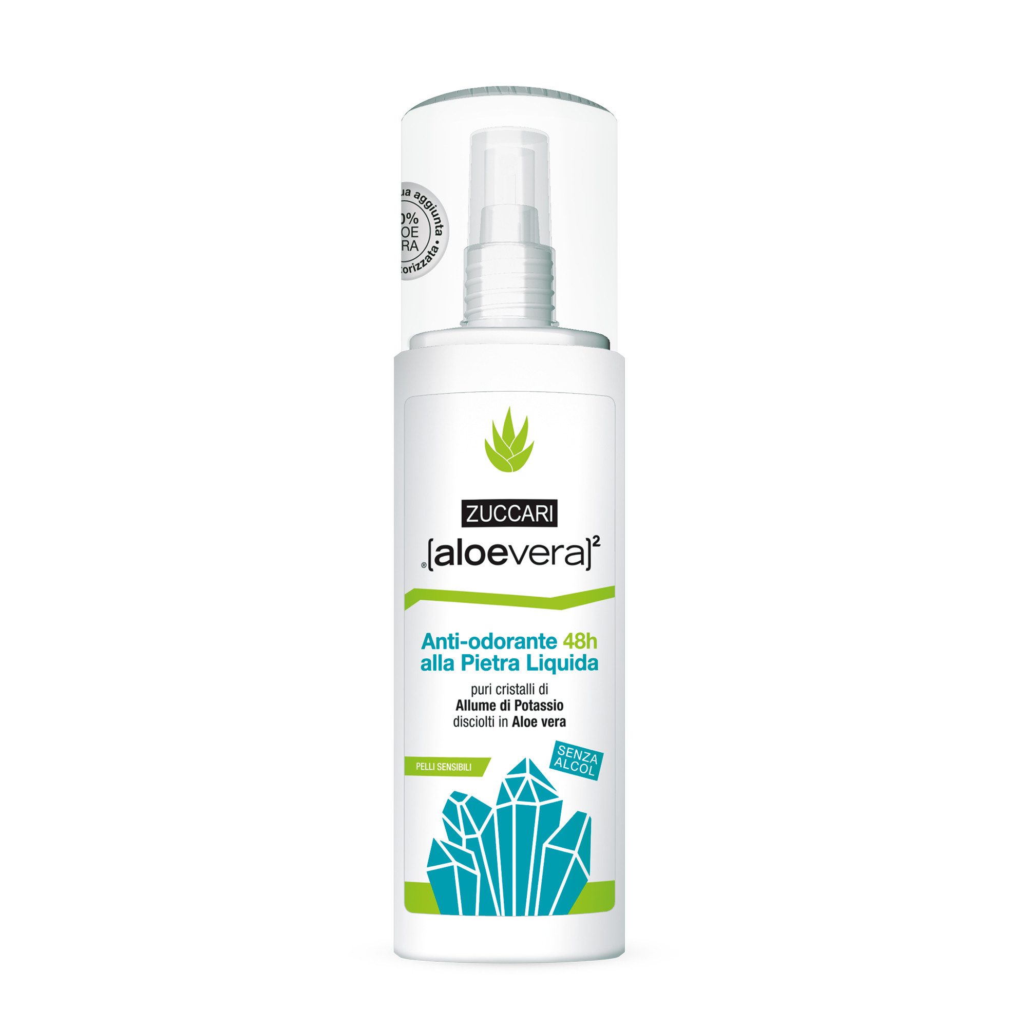 [aloevera]2 Deo-Kristall [aloevera]2 Kristall Deodorant 48h von Zuccari, – Geruchshemmend bei Schweiß und ideal nach dem Epilieren oder Rasieren