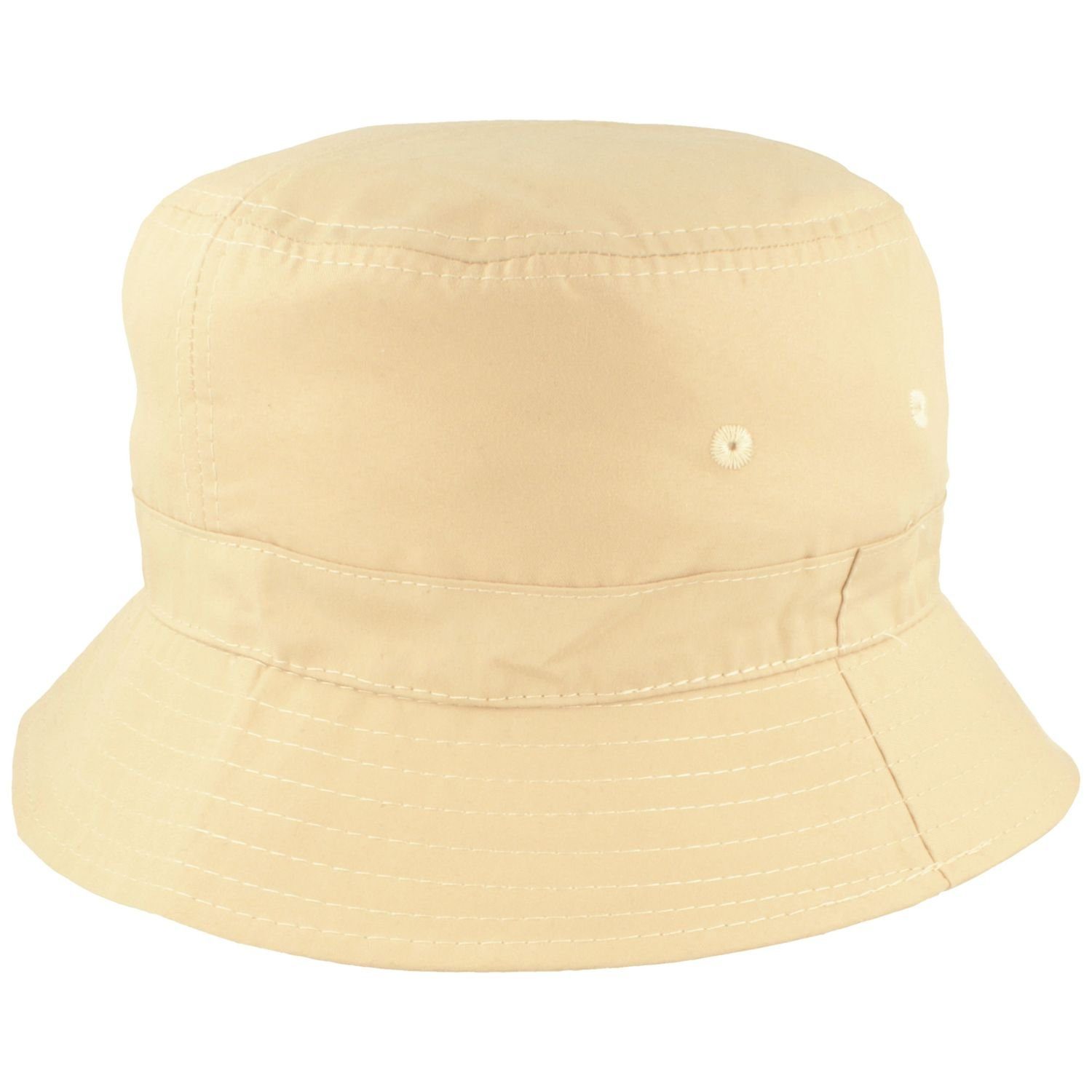 Breiter Fischerhut Fischerhut Bucket Hat uni UV 40+ beige