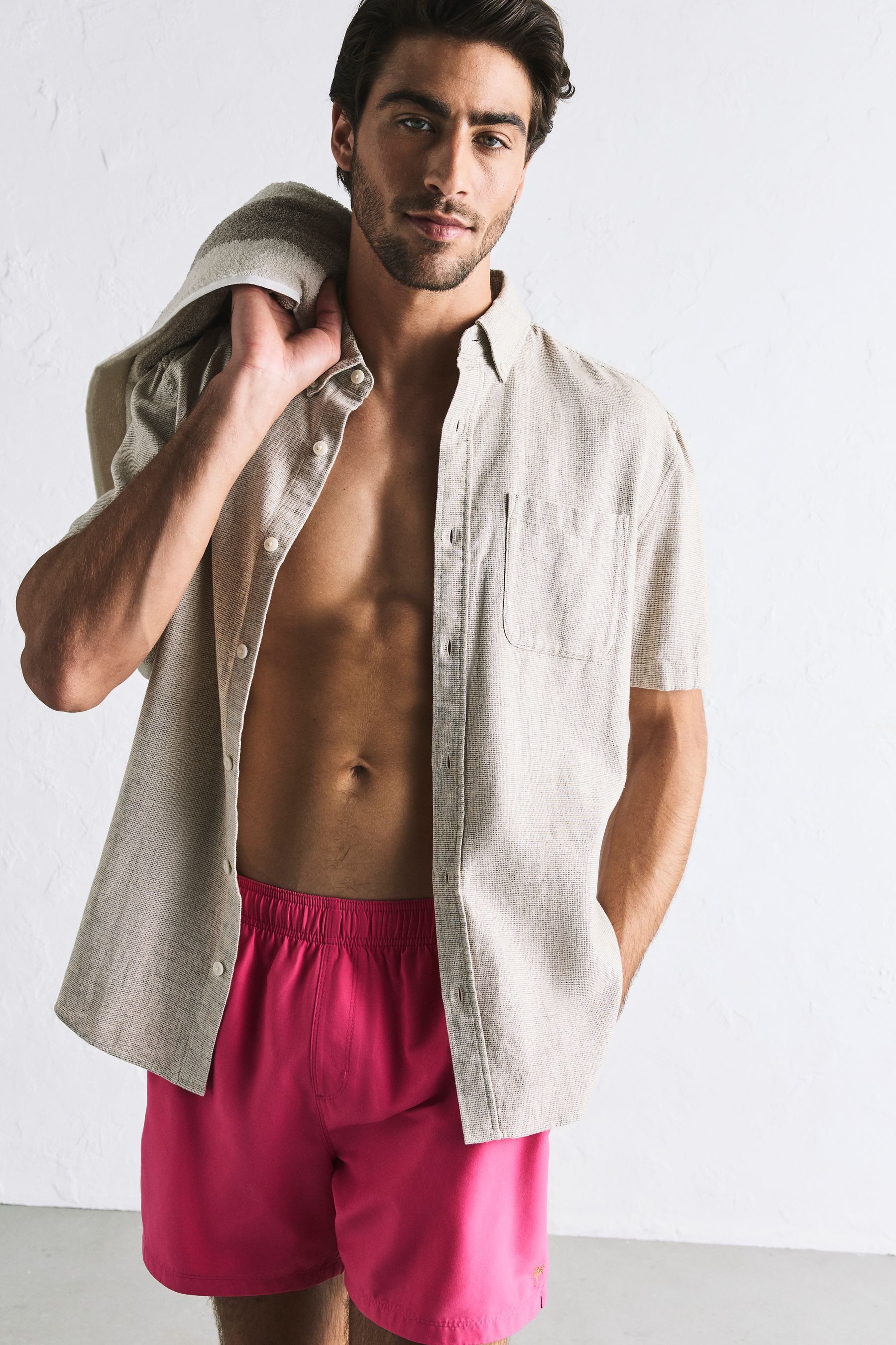 Next Badeshorts Essential 4 Zoll Badeshorts (1-St) – Bild 5 von 5