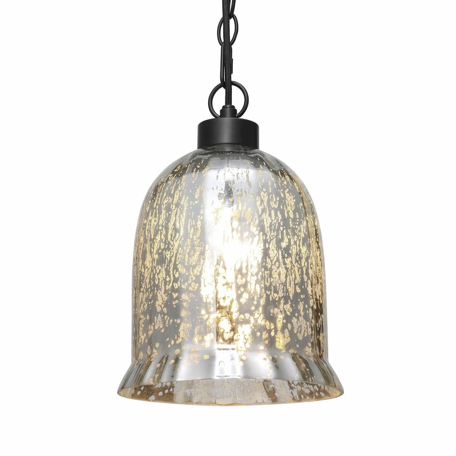 Mirabeau Hängeleuchten Hängelampe Yvron antiksilber/schwarz