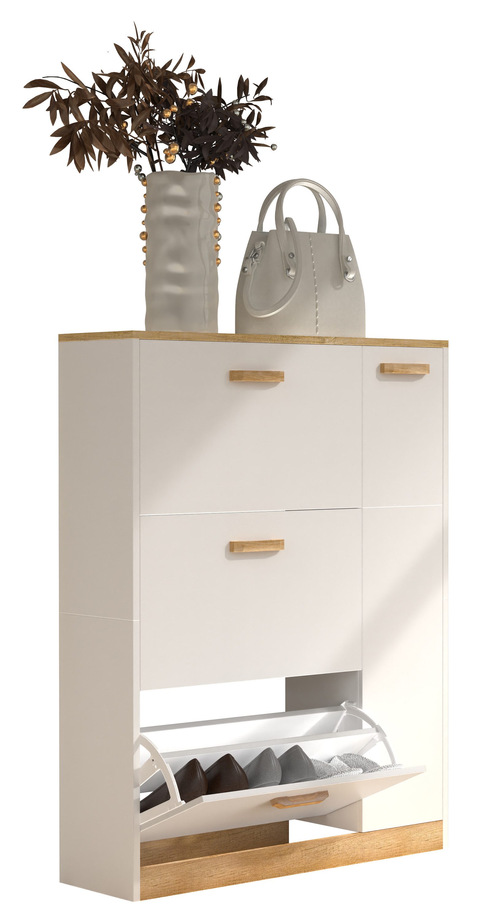 VCM Schuhschrank Holz Schuhregal Schuhschrank Schuhkipper günstig online kaufen