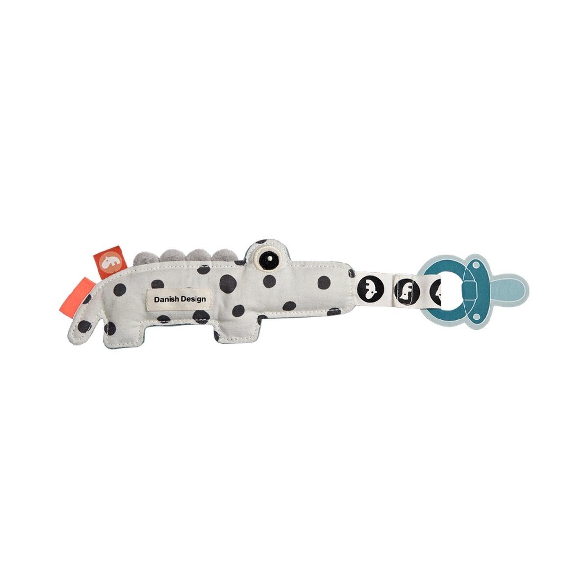 Schnullerbefestigung Schnullerhalter Croco Green Schnullerkette