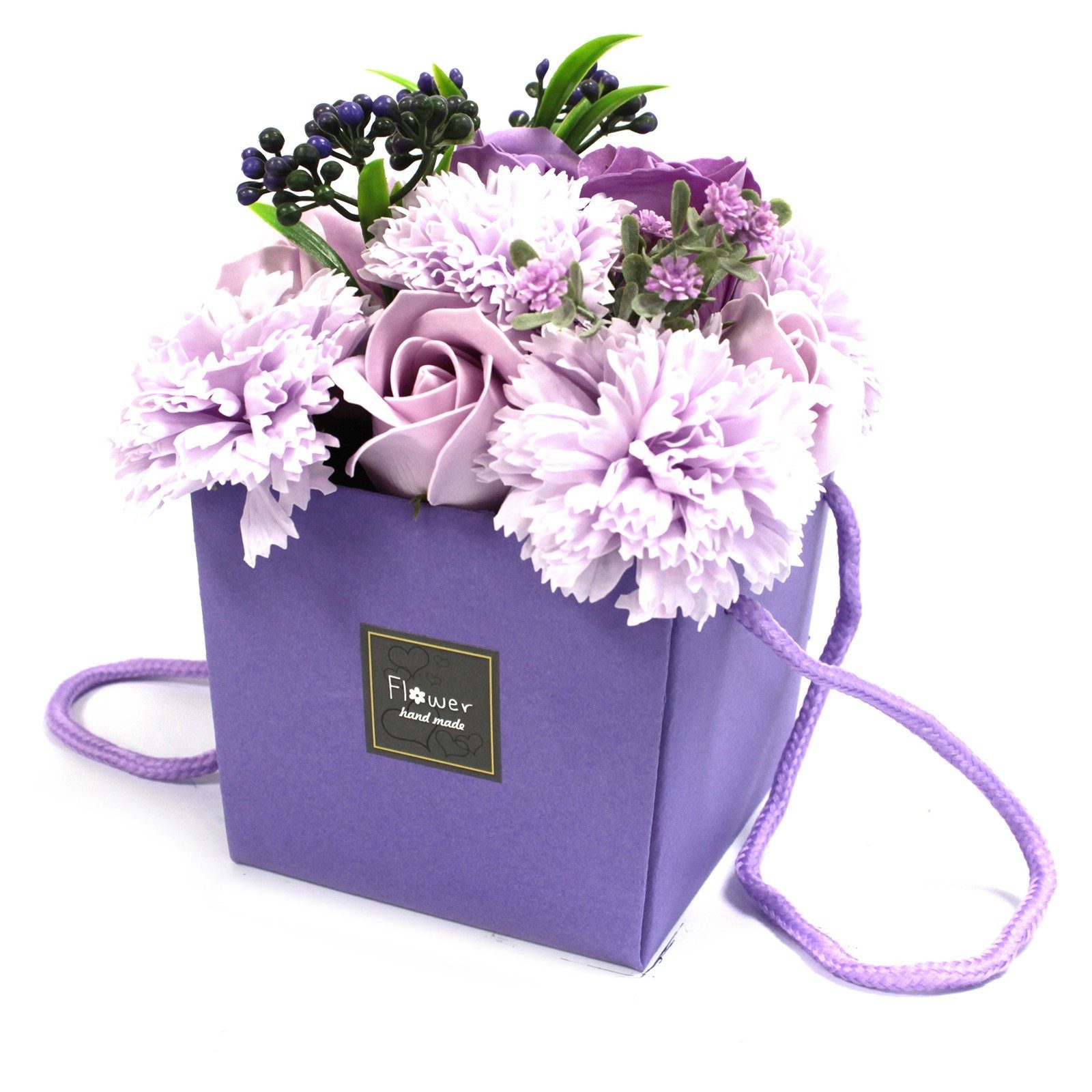Bali-Homedecor Seifenschale Seifenrosenbouquet - Lavendelfarbene Rosen günstig online kaufen