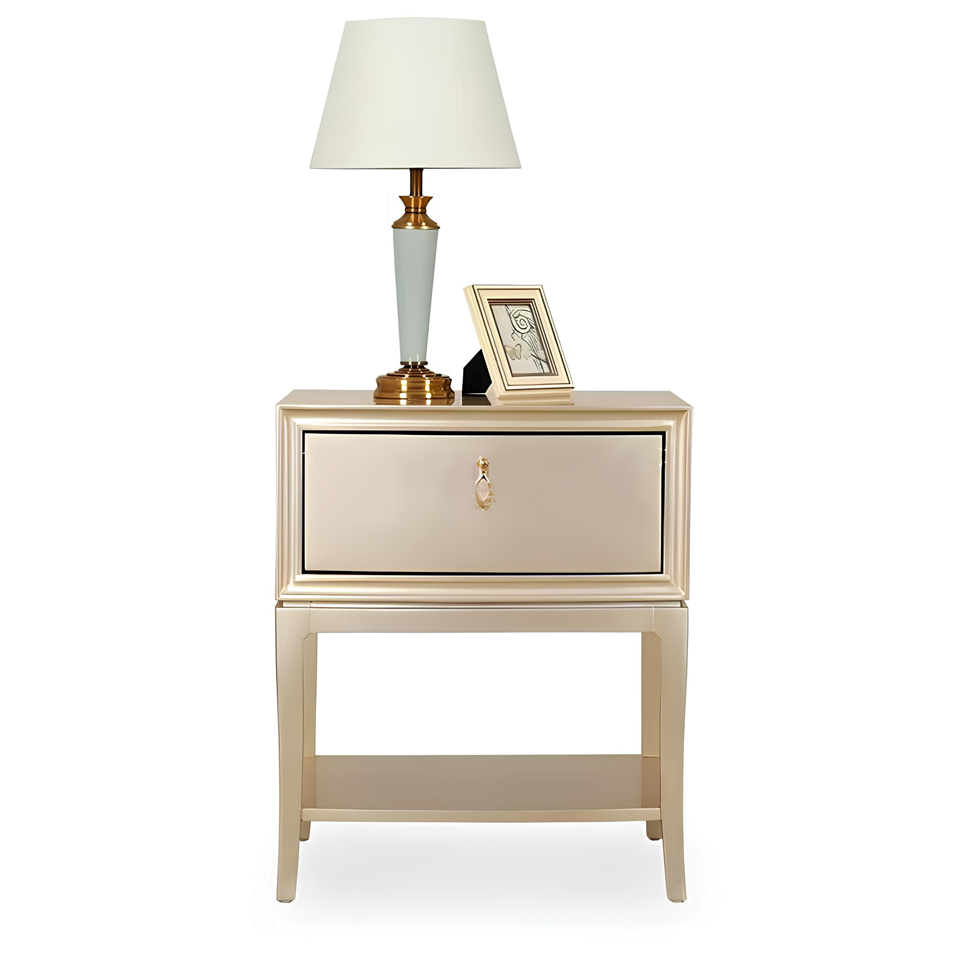 JVmoebel Nachttisch Eleganter Konsolentisch in Gold – Hochwertiges Designmöbel (1-St), Made in Europa