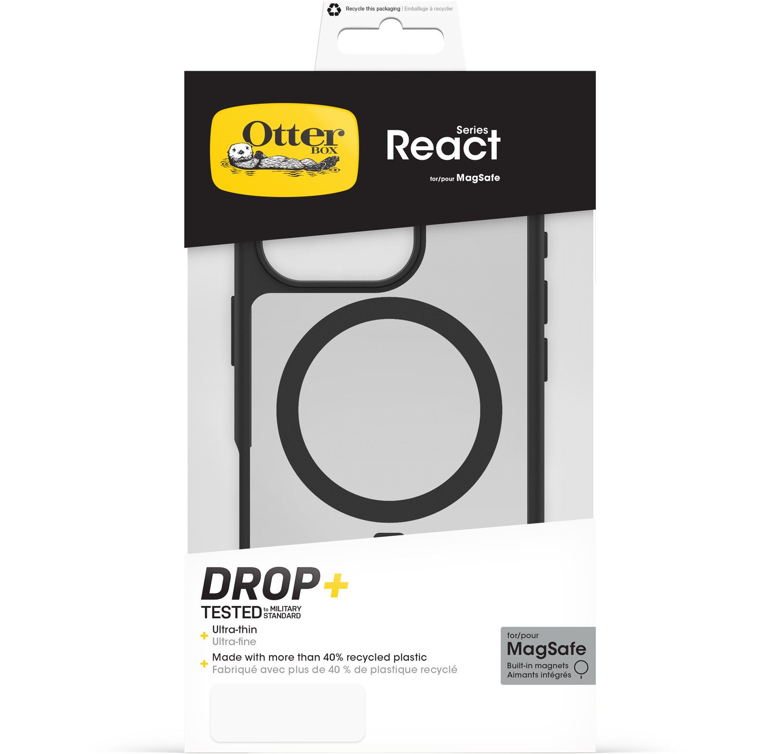 Otterbox Handyhülle React für Apple iPhone 16 Pro, Backcover, Schutzhülle, Handyschutzhülle, Case, Schutzcase, stoßfest