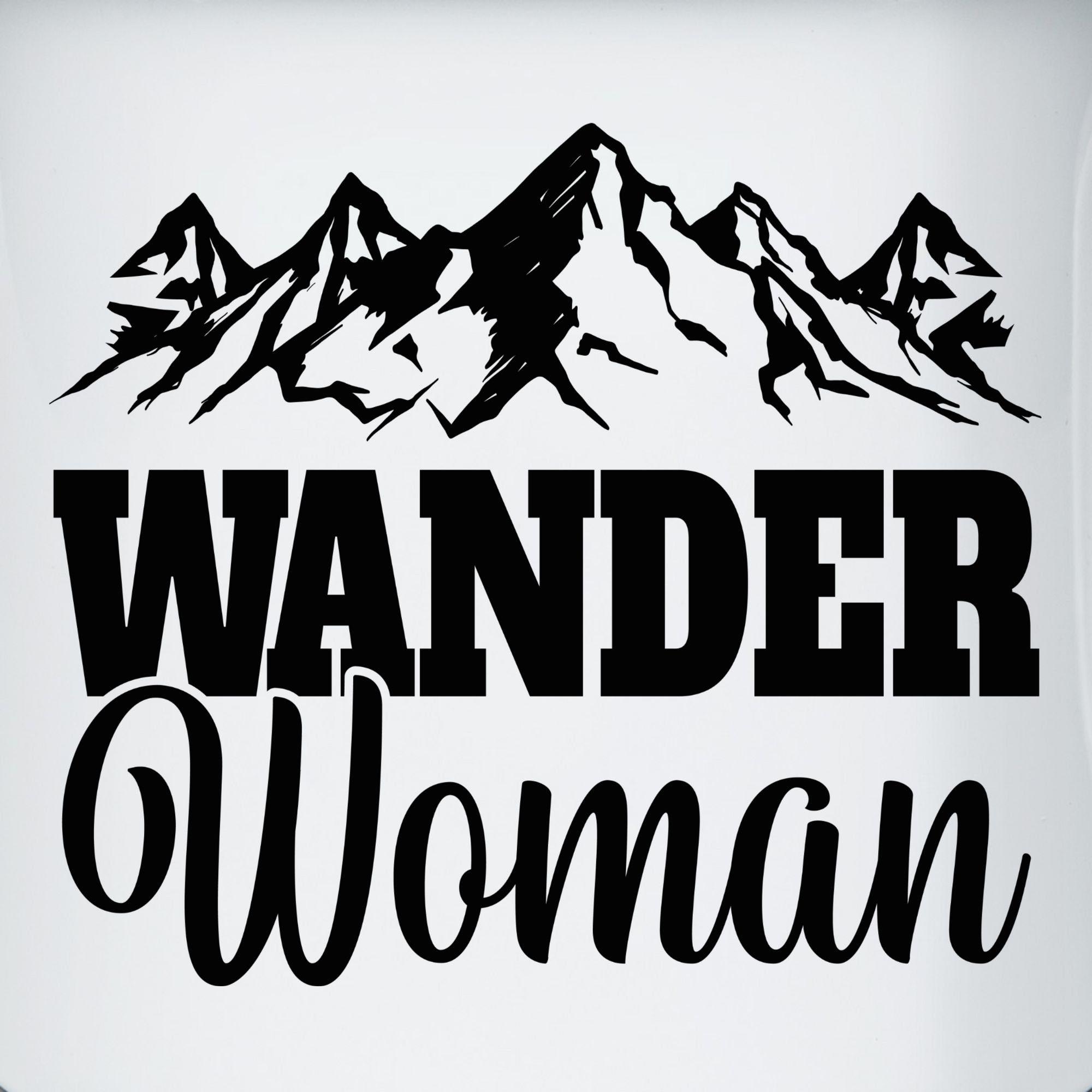- Geschenk Hobby Geschenk 1 Kaffeetasse Shirtracer Tasse Weiß Wander Woman Wanderin, Stahlblech, Schwarz für