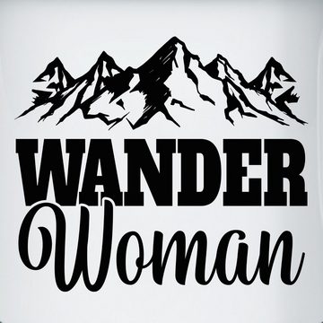 Shirtracer Tasse Wander Woman - Geschenk für Wanderin, Stahlblech, Kaffeetasse Hobby Geschenk