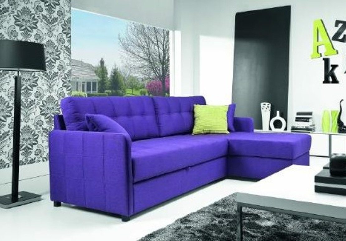 JVmoebel Ecksofa Ecksofa Sofa Couch Textil Stoff Wohnlandschaft Polster Ecke, Made in Europe