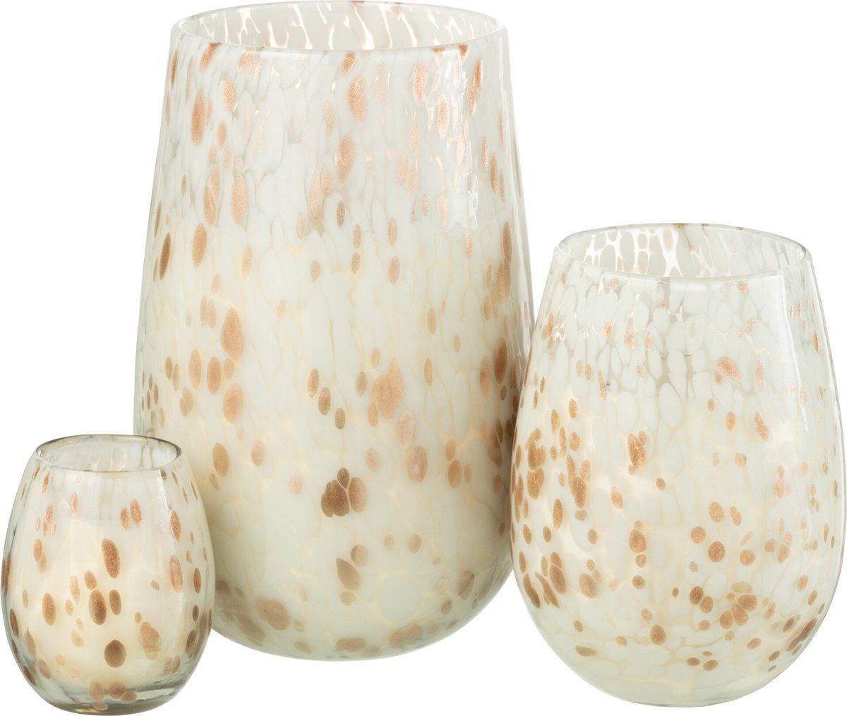 J-line Duftkerze Mia Osmanthus & Suede (1-tlg), im Glas