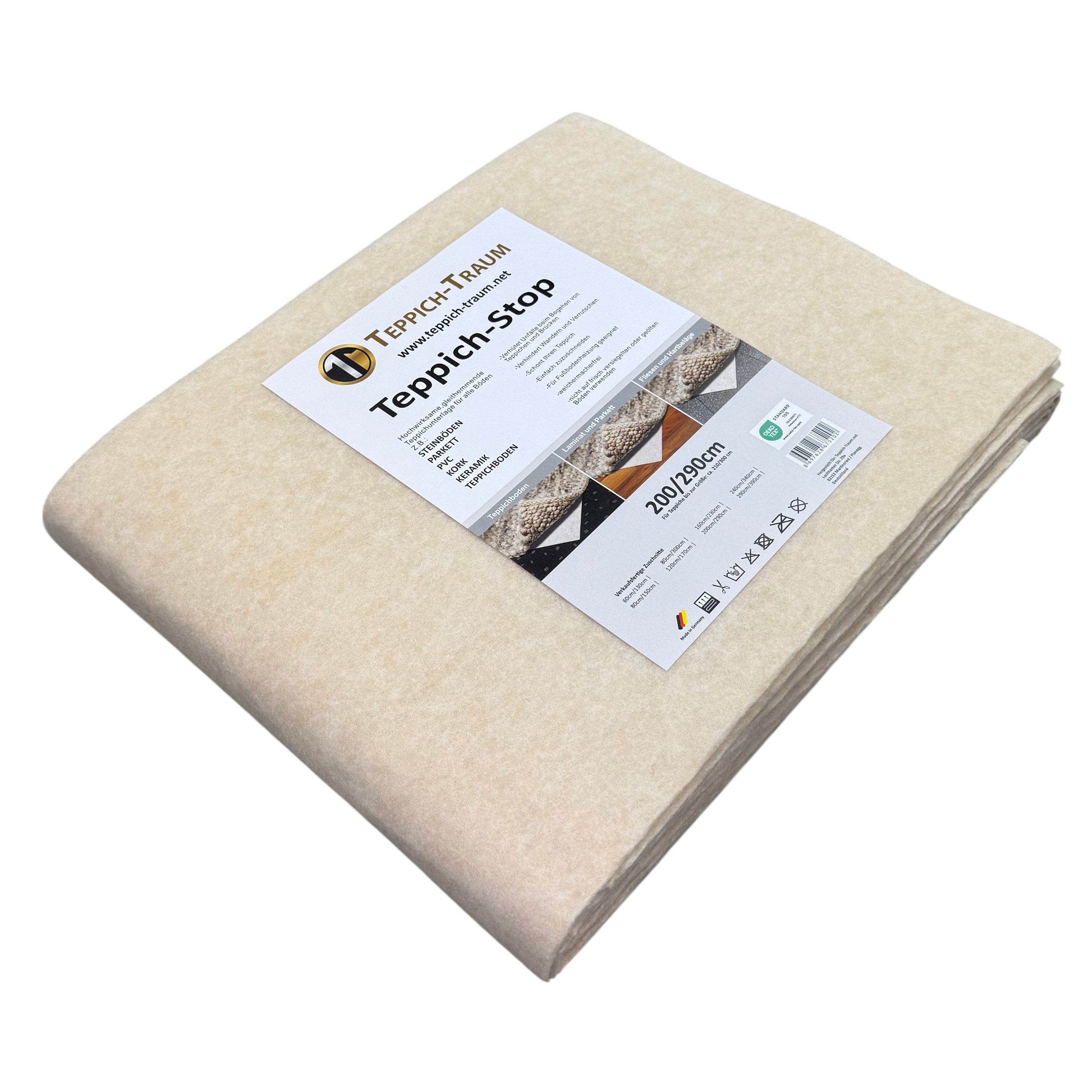 TeppichHome24 Antirutsch Teppichunterlage Antirutschmatte beige zuschneidbar für Fußbodenheizung geeignet – Bild 2 von 5