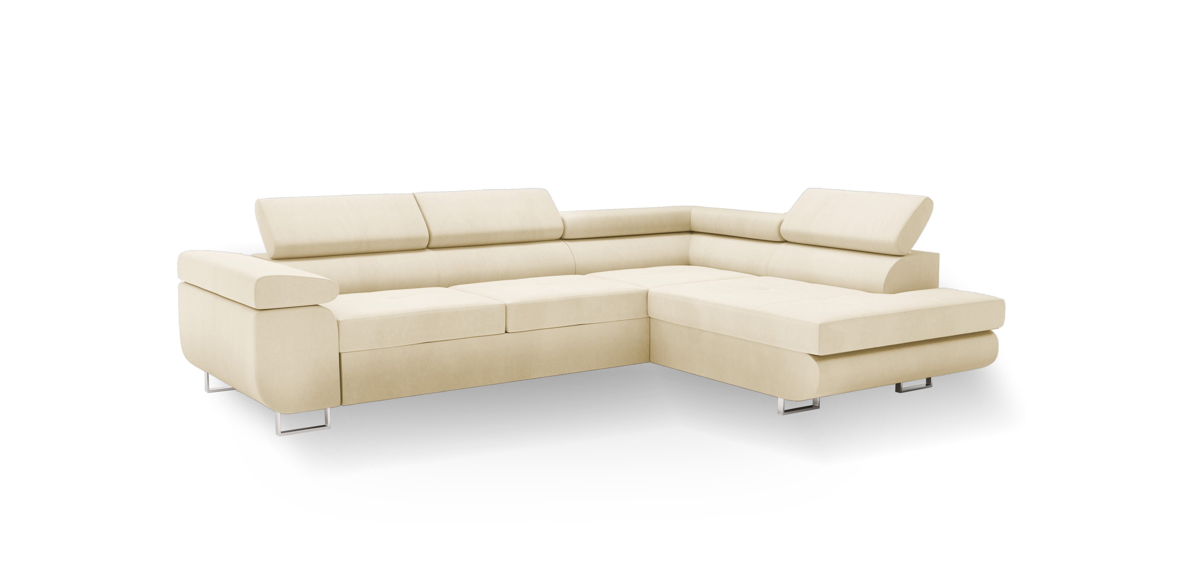 Goldstoff Ecksofa hochwertiges Sofa mit Schlaffunktion, günstig online kaufen