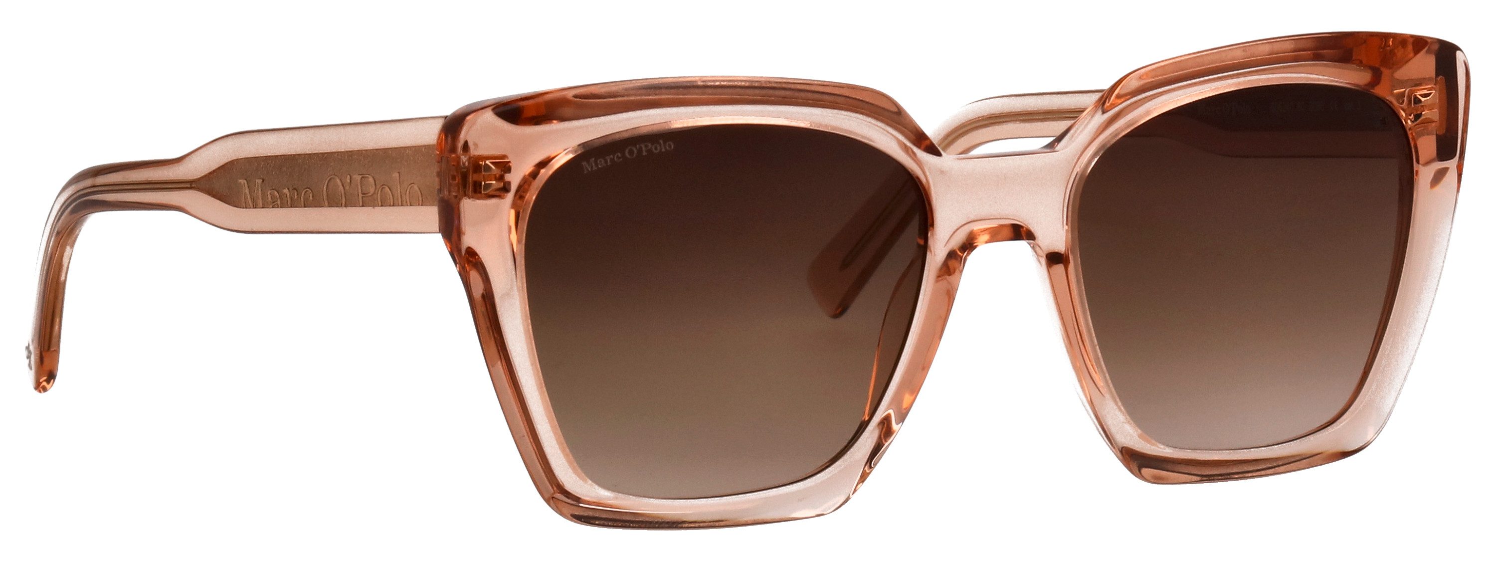 Marc O'Polo Sonnenbrille Modell 506240 Form Butterfly, Logoschriftzug auf Bügel, Kunststofffassung