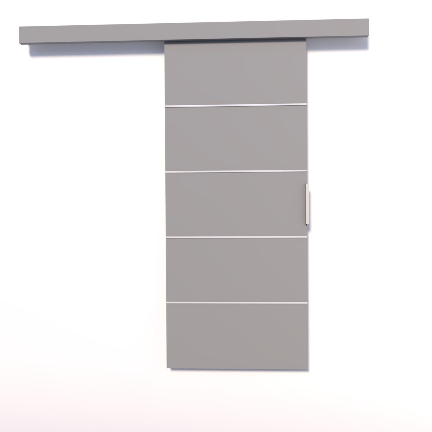 MOEBLO Schiebetür Biscitto (moderne Schiebetür aus 16 mm Laminat, platzsparend, universell links/rechts montierbar, Schiebetüren Gleittüren Schiebetüre Türen auf Schiene Türen), (BxHxT): 76/86/106 x 205 x 1,6 cm