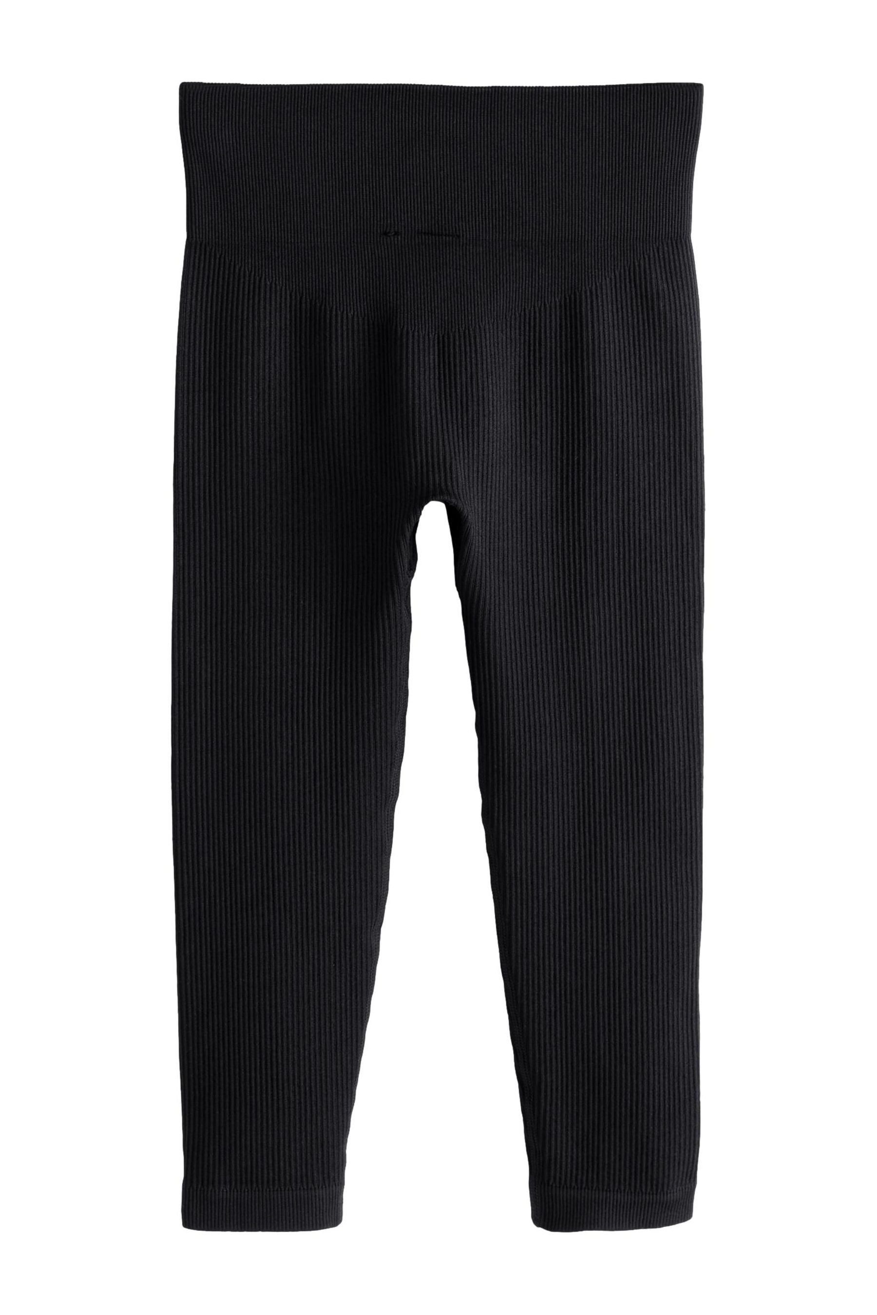 Leggings Nahtlos Gerippte Leggings mit hoher Taille