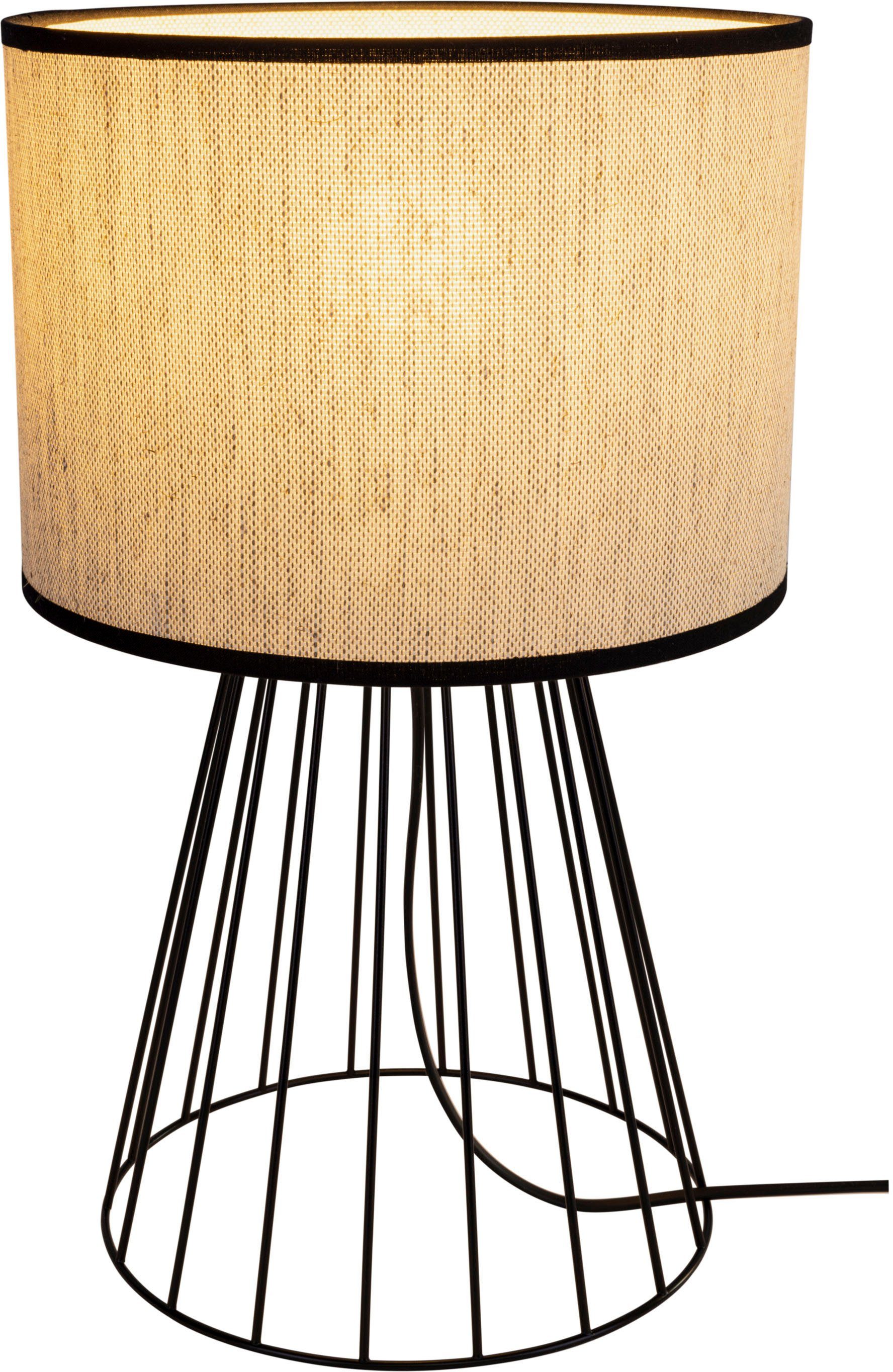 andas Tischleuchte Virrat, im skandinavischen Stil, Leuchtmittel wechselbar, Tischlampe mit Leinenschirm, im zeitlosen Design, Made in Europe. Reduzierter Preis € 43,56. Unverbindliche Preisempfehlung € 79,99