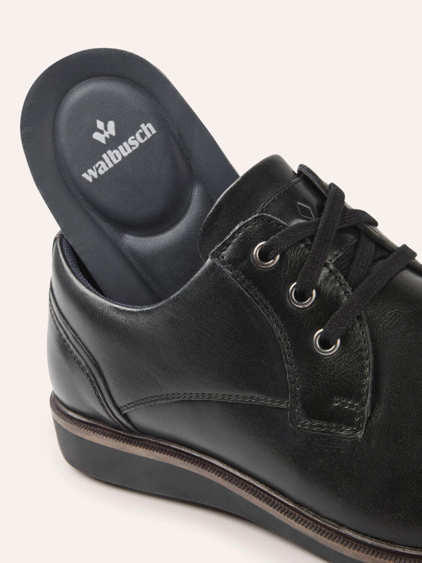 Walbusch Herren Business Schnürer wasserdicht Rindleder bequeme Weite G Schnürschuh 3-Ösen-Schnürung, Memory-Foam-Decksohle, rutschfeste TR-Sohle