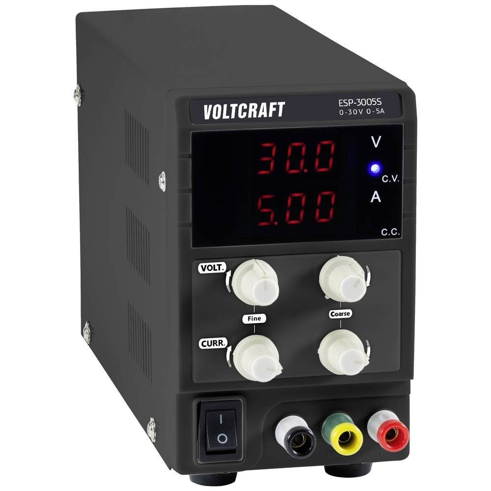 VOLTCRAFT Labor-Netzteil VC-12839630 Labor-Netzteil (schmale Bauform)