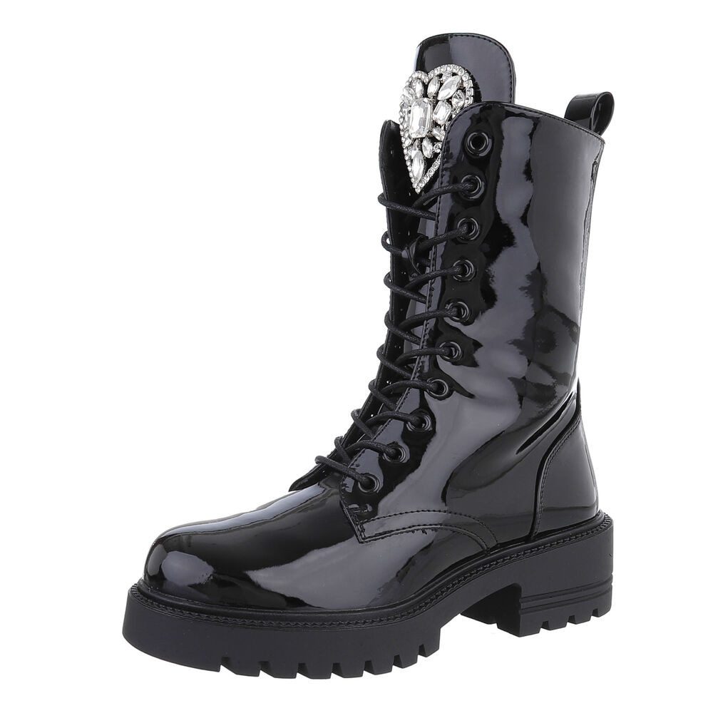Damen Schnürschuhe Freizeit Schnürstiefelette