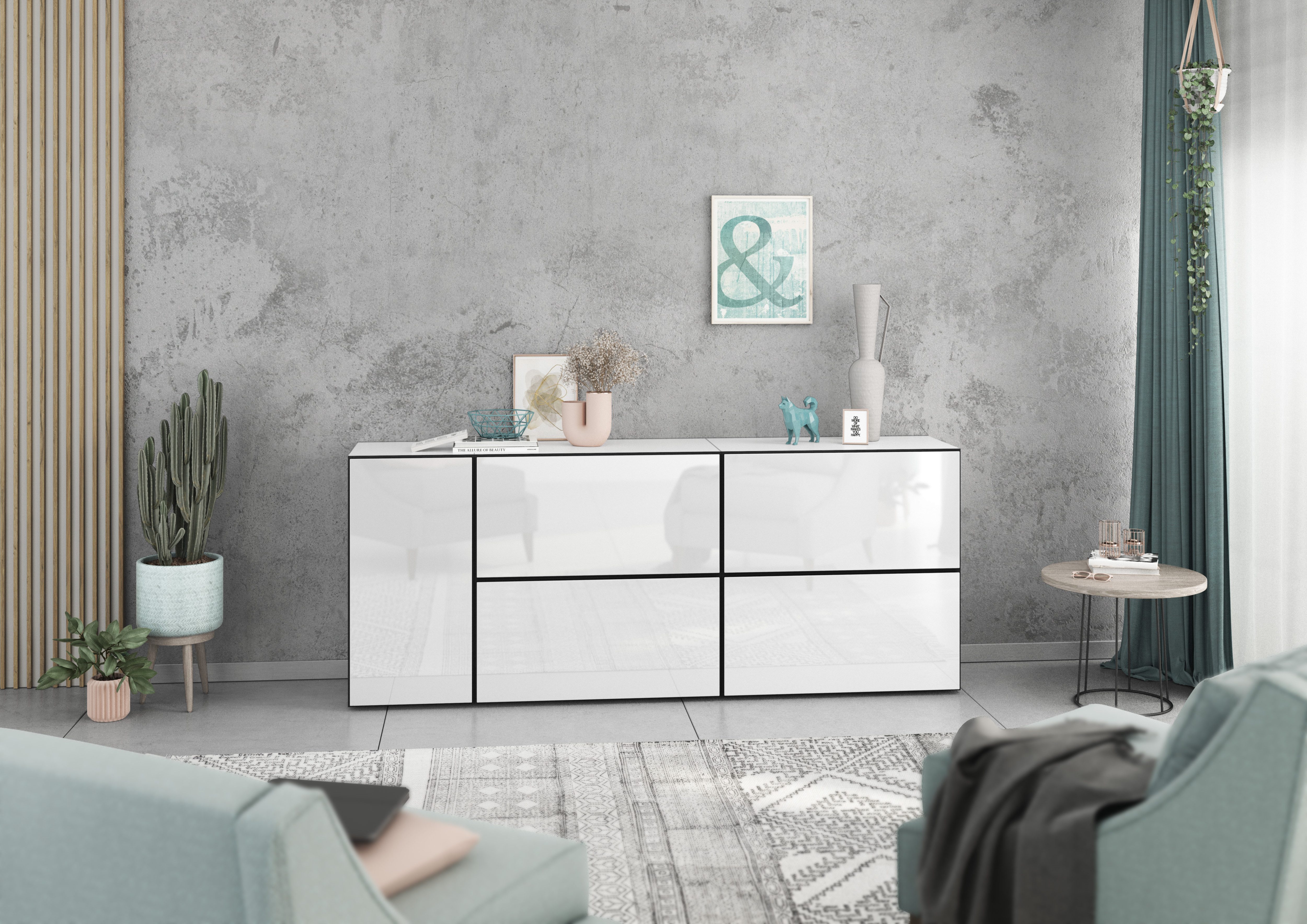 BMG Möbel Schranksystem Model+ (5 teilig günstig online kaufen
