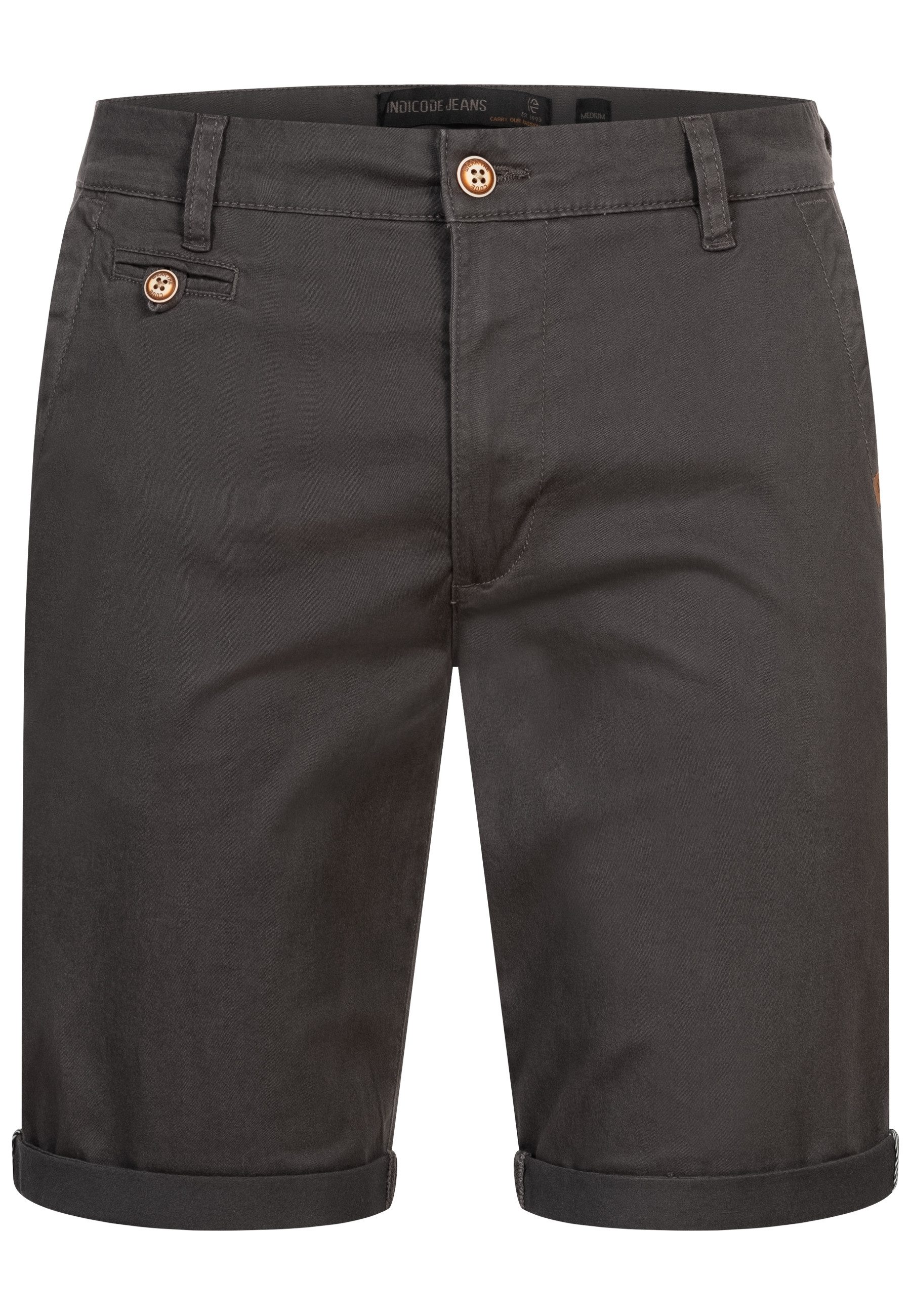 Indicode Chinoshorts Herren Cuba Chino Shorts Herrenshorts aus Baumwollgemi günstig online kaufen