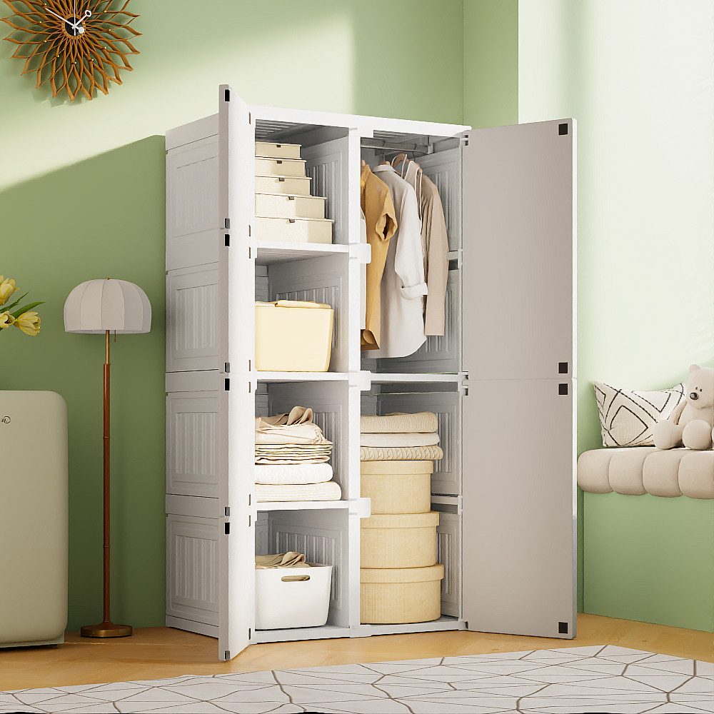 Furnishings Home Kleiderschrank Hochschränke Faltbares Garderobe (6 Fächer, günstig online kaufen