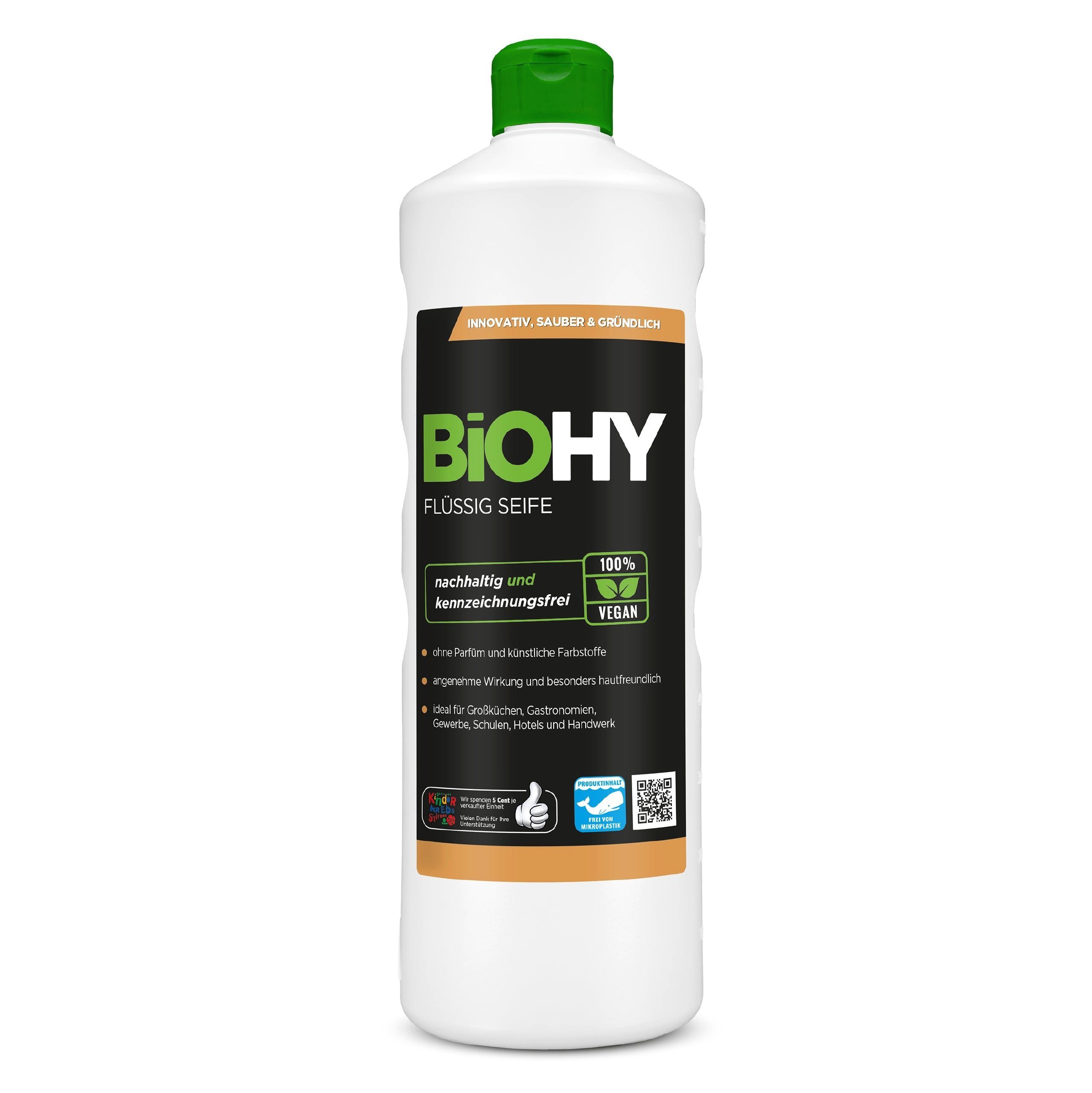 BiOHY Handseife Flüssig Seife 1 x 1 Liter Flasche