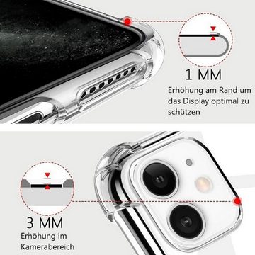 CoverKingz Handyhülle Hülle für Xiaomi 11T / 11T Pro Handykette Cover Silikon Handy Case 16,94 cm (6,67 Zoll), Handyhülle mit Band Bumper Schutzhülle Silikonhülle transparent