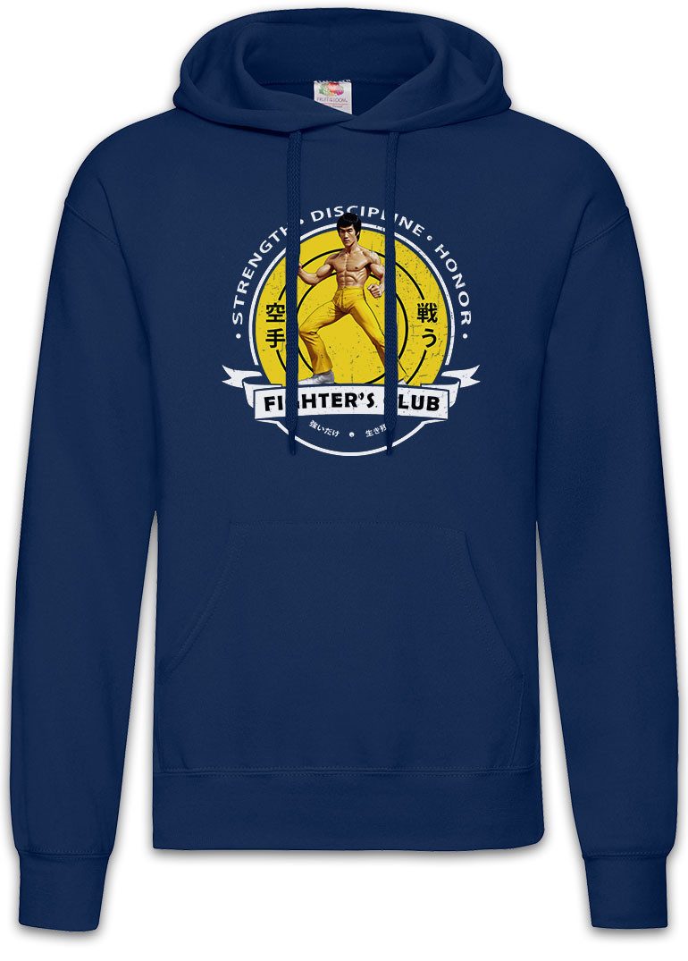 Hoodie Fighter's Club Lee II Herren Hoodie Vintage Bruce Karate Kung Fu