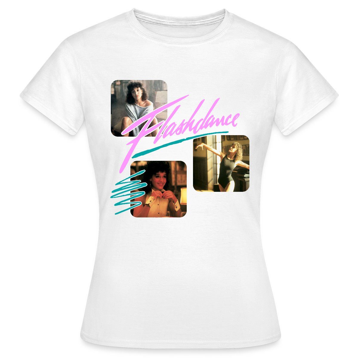 Spreadshirt T-Shirt Flashdance 80er-Design Mit Alex Owens Frauen T-Shirt (1 günstig online kaufen