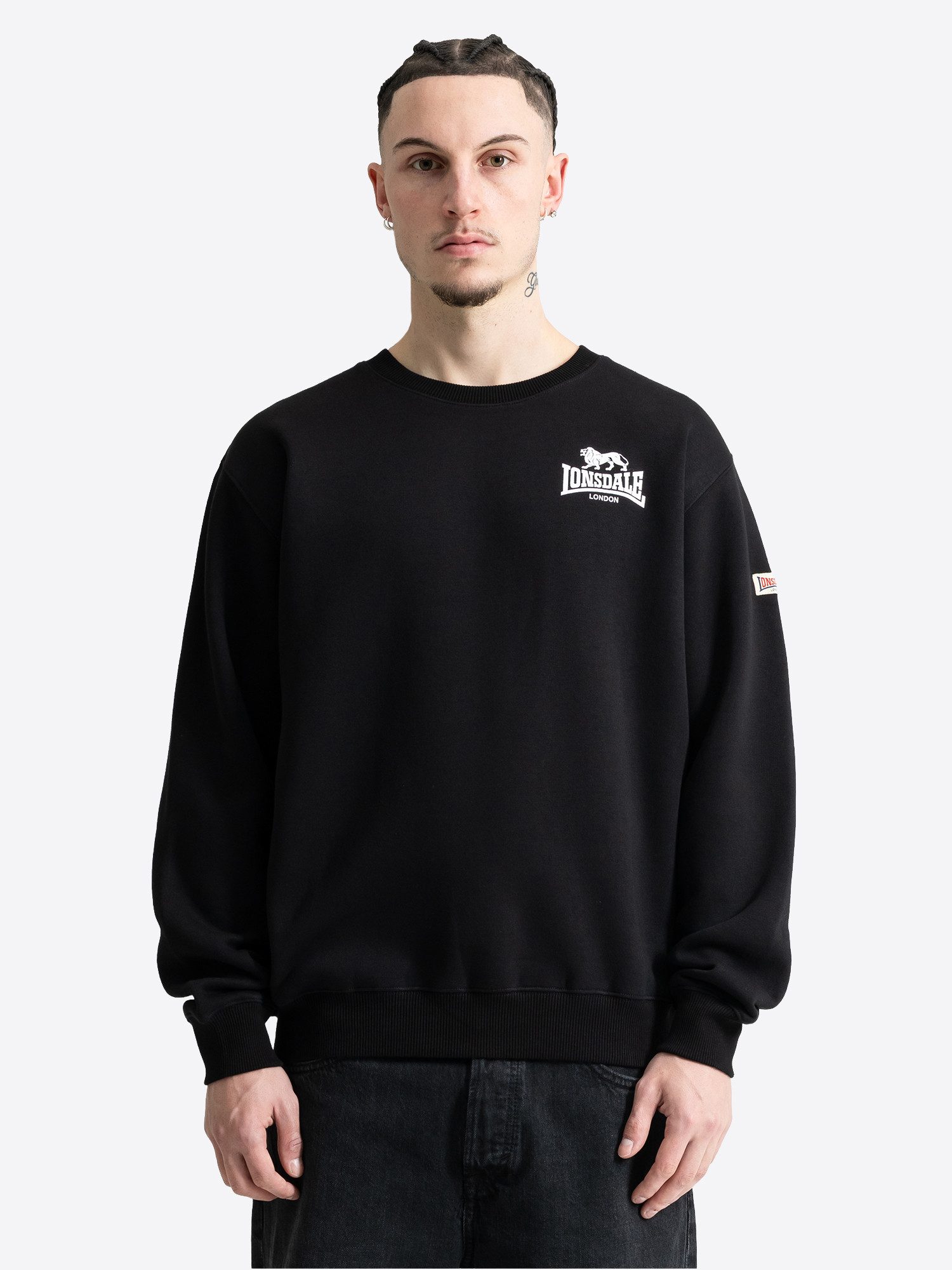 Lonsdale Sweatshirt HAIGHTON aus Baumwolle und Polyester, erhältlich in den Größen S bis XXXL